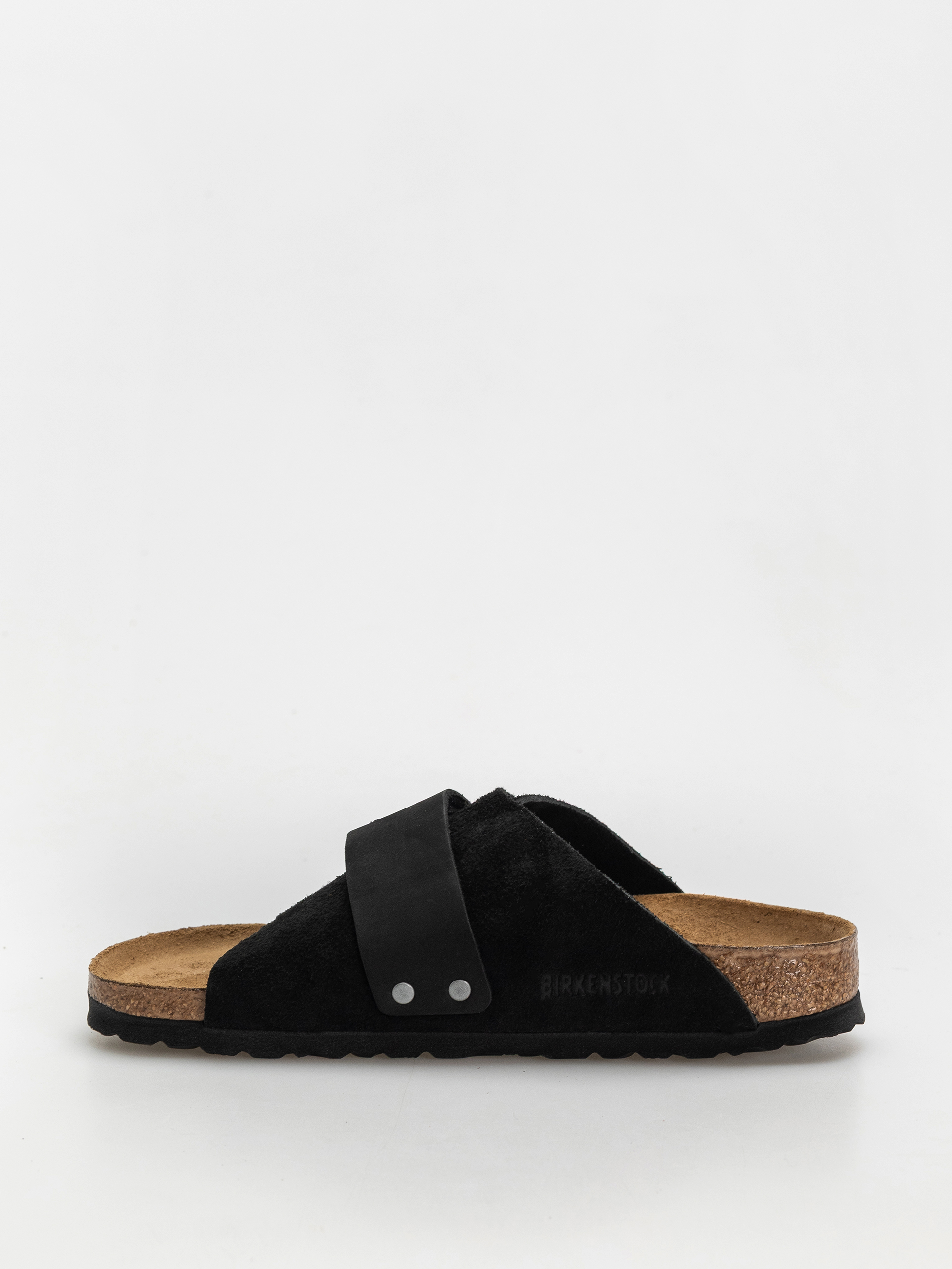 Šľapky Birkenstock Kyoto Nubuck Suede Leather Narrow Wmn (black)
