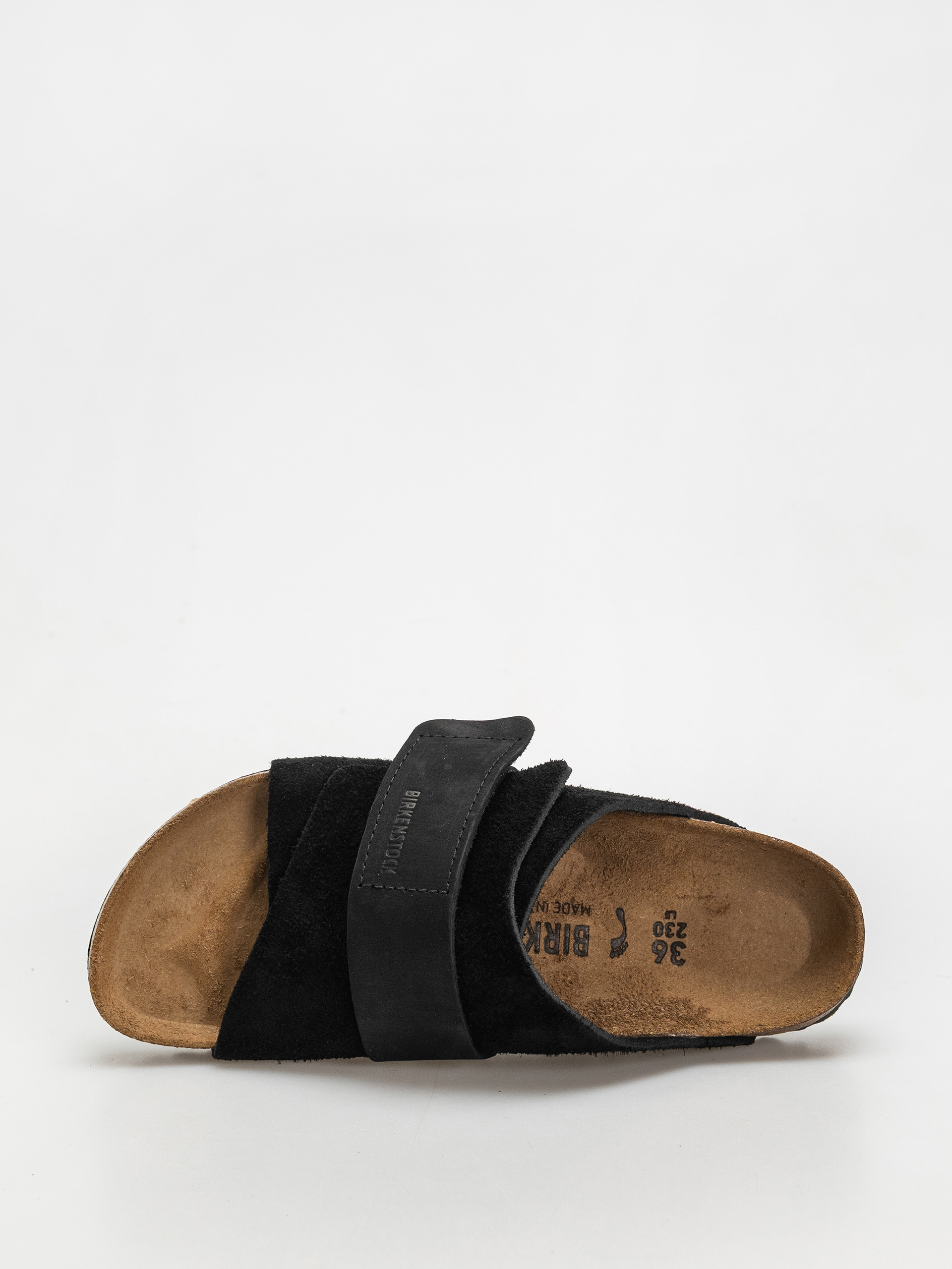 Šľapky Birkenstock Kyoto Nubuck Suede Leather Narrow Wmn (black)