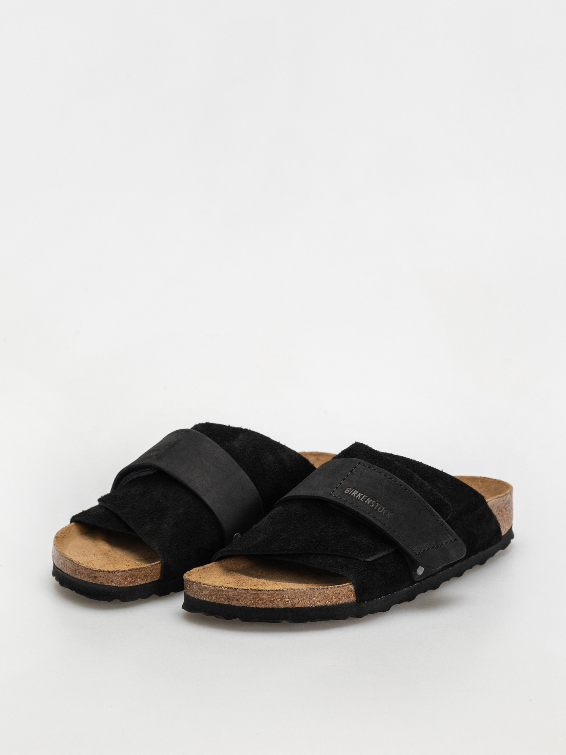 Šľapky Birkenstock Kyoto Nubuck Suede Leather Narrow Wmn (black)