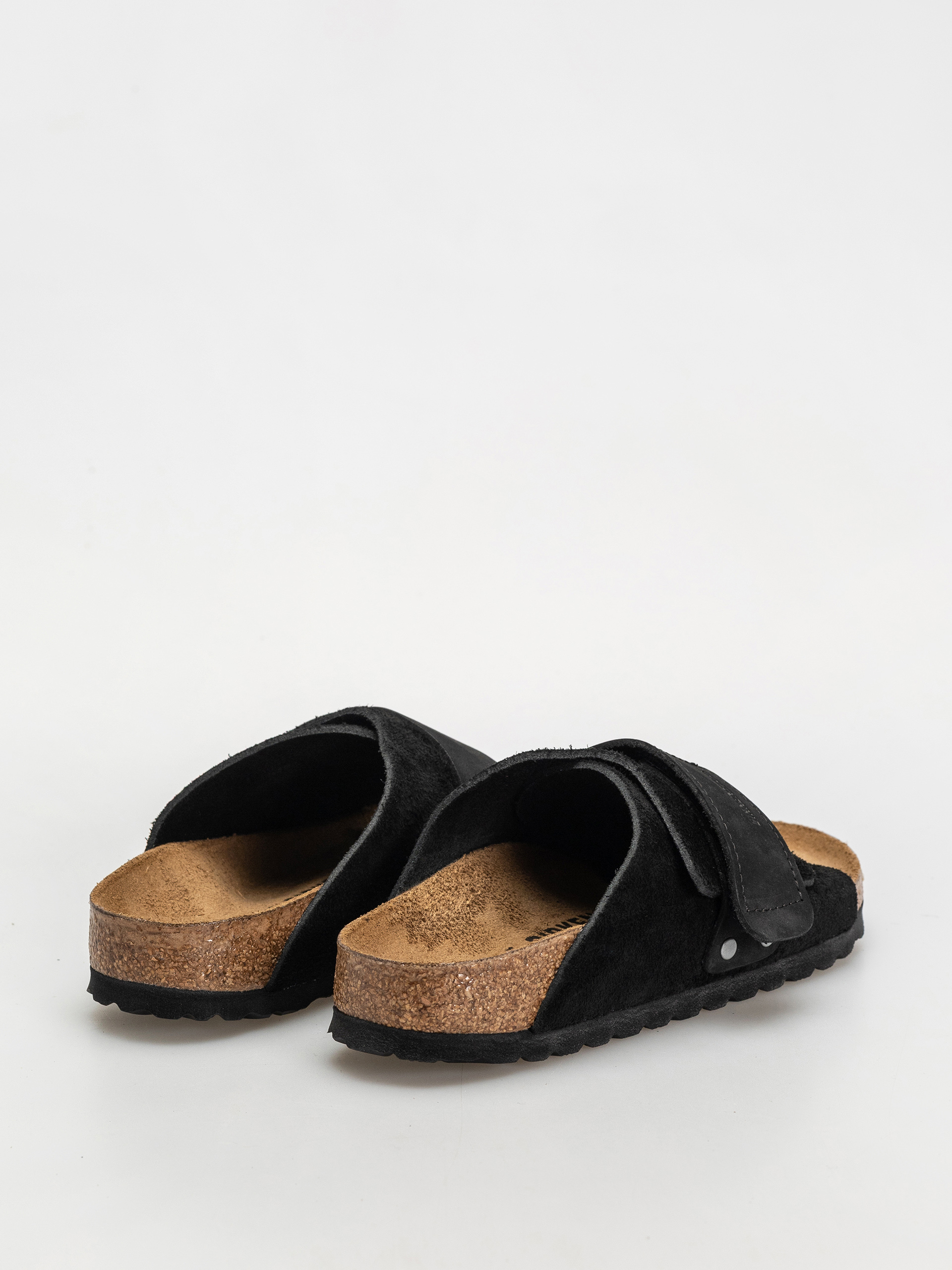 Šľapky Birkenstock Kyoto Nubuck Suede Leather Narrow Wmn (black)