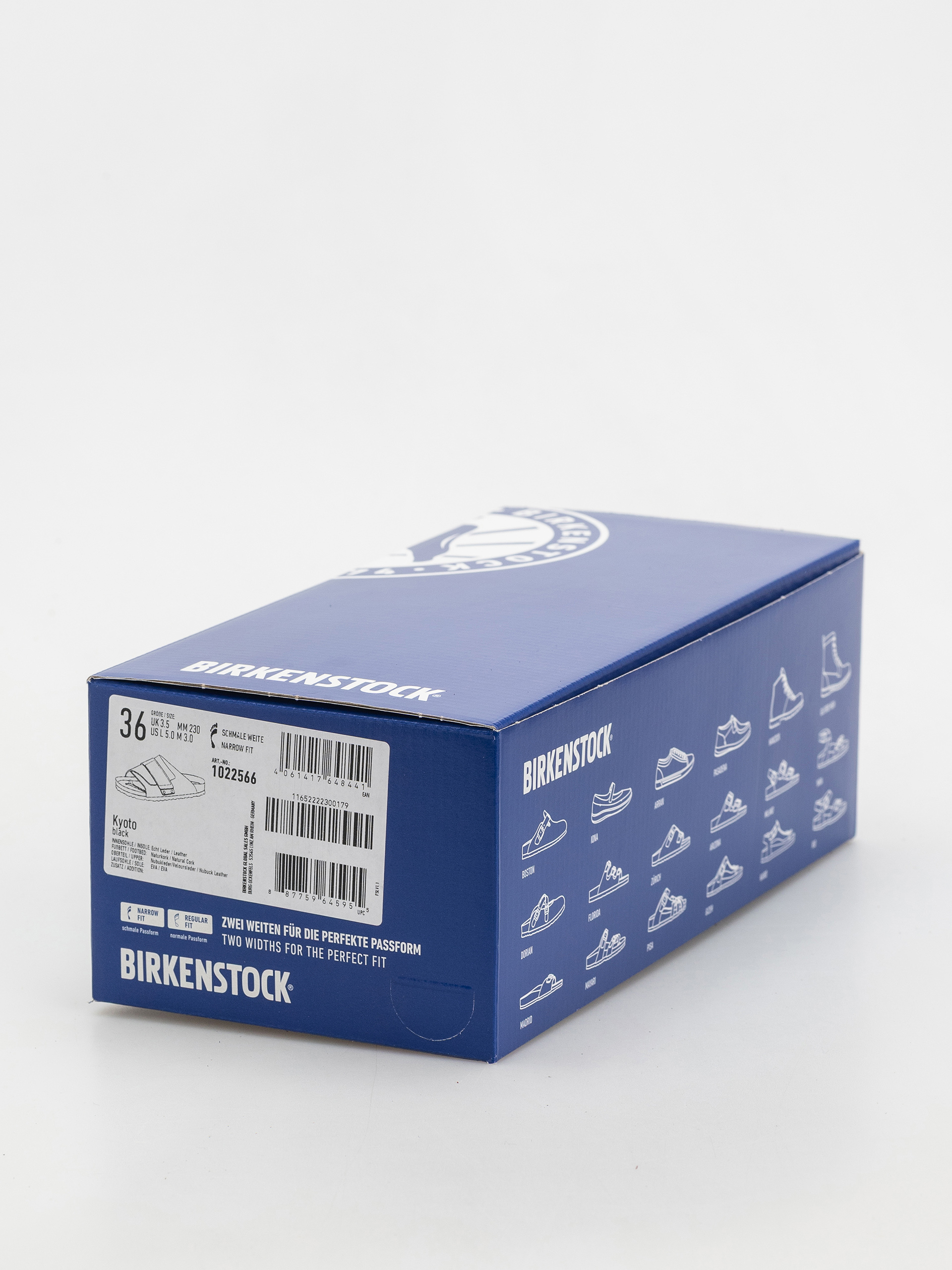 Šľapky Birkenstock Kyoto Nubuck Suede Leather Narrow Wmn (black)