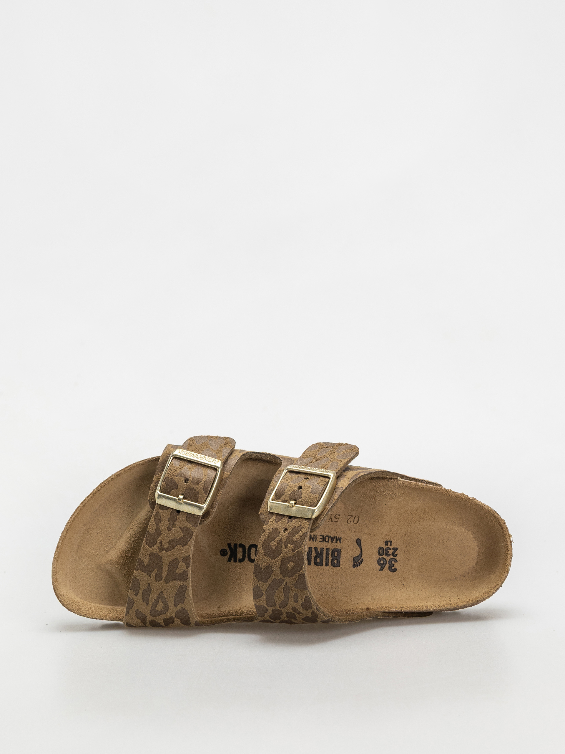 Šľapky Birkenstock Arizona Synthetics Narrow Wmn (leo khaki)