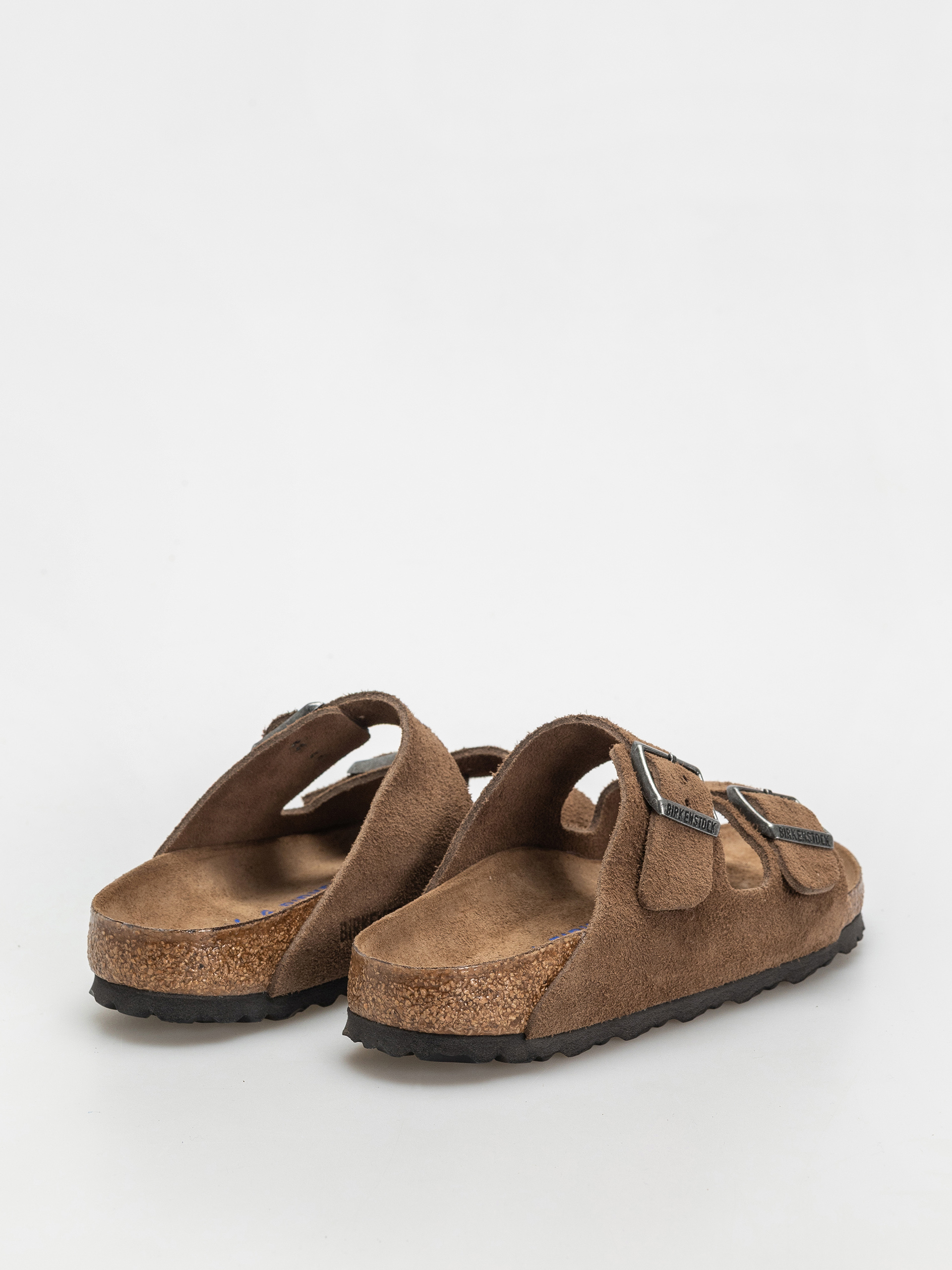 Šľapky Birkenstock Arizona Suede Leather Narrow Wmn (dark tea)