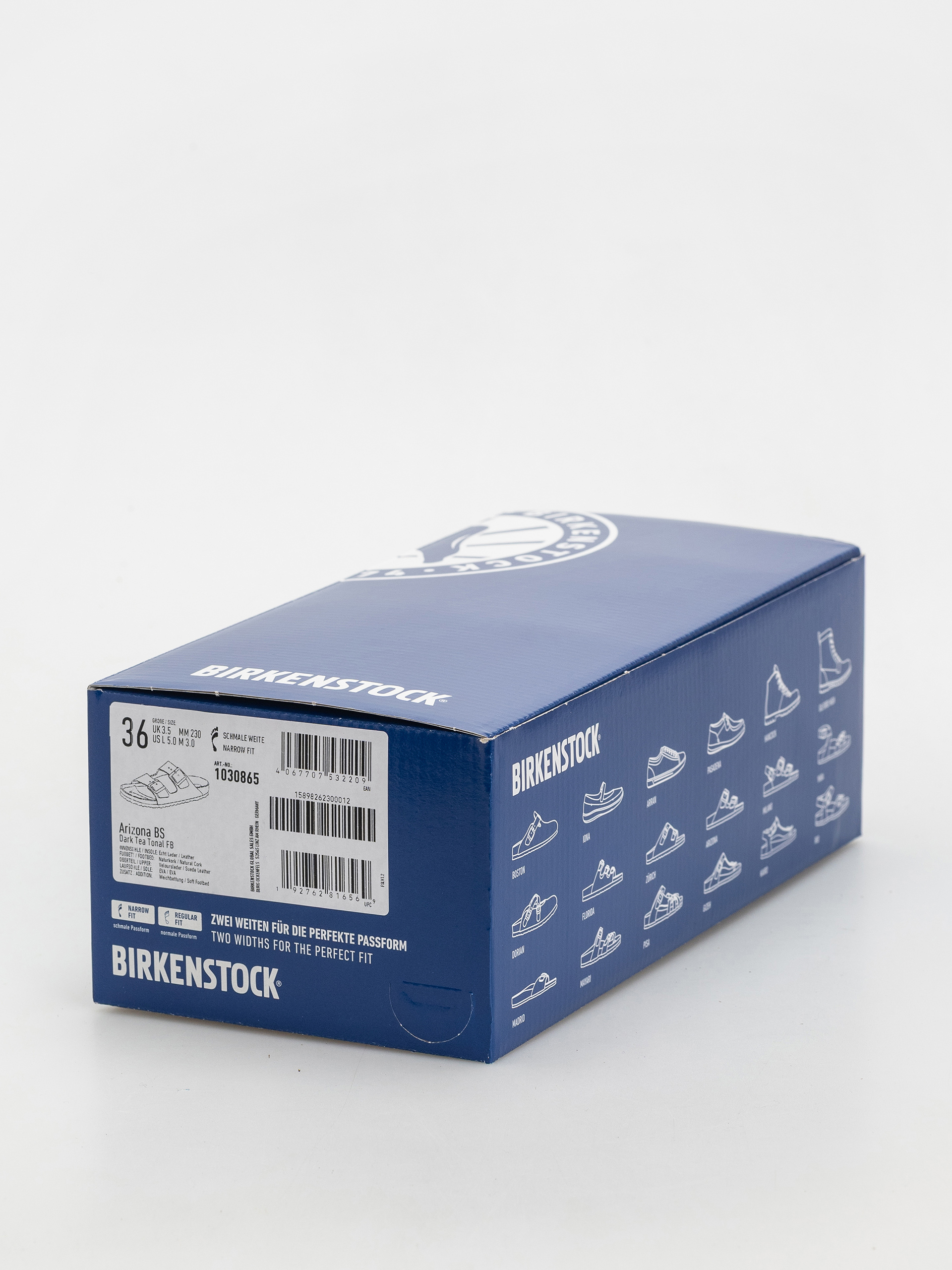 Šľapky Birkenstock Arizona Suede Leather Narrow Wmn (dark tea)