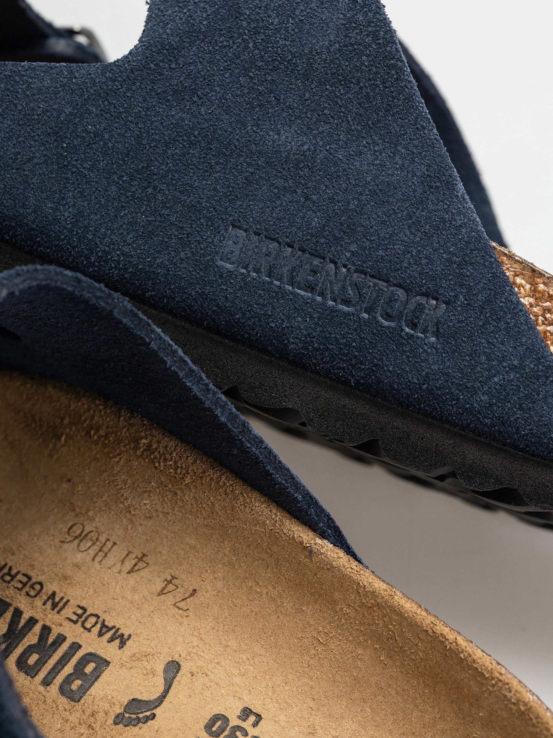 Šľapky Birkenstock Arizona Suede Leather Narrow Wmn (new navy)