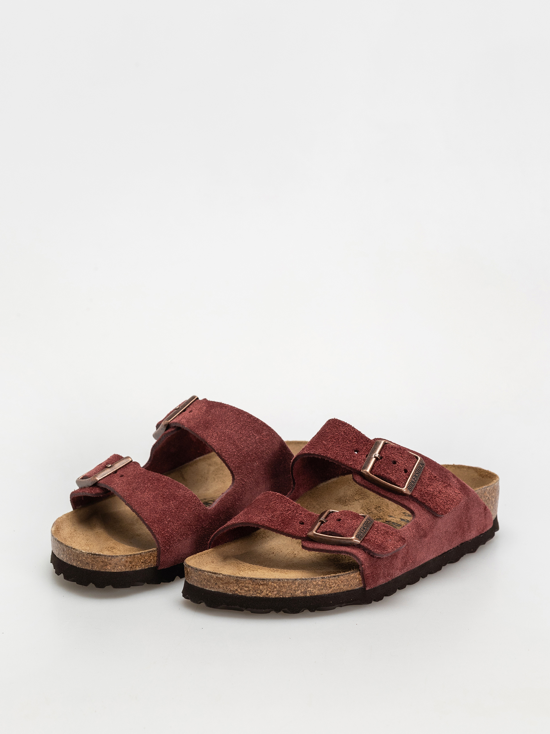 Šľapky Birkenstock Arizona Suede Leather Narrow Wmn (zinfandel)