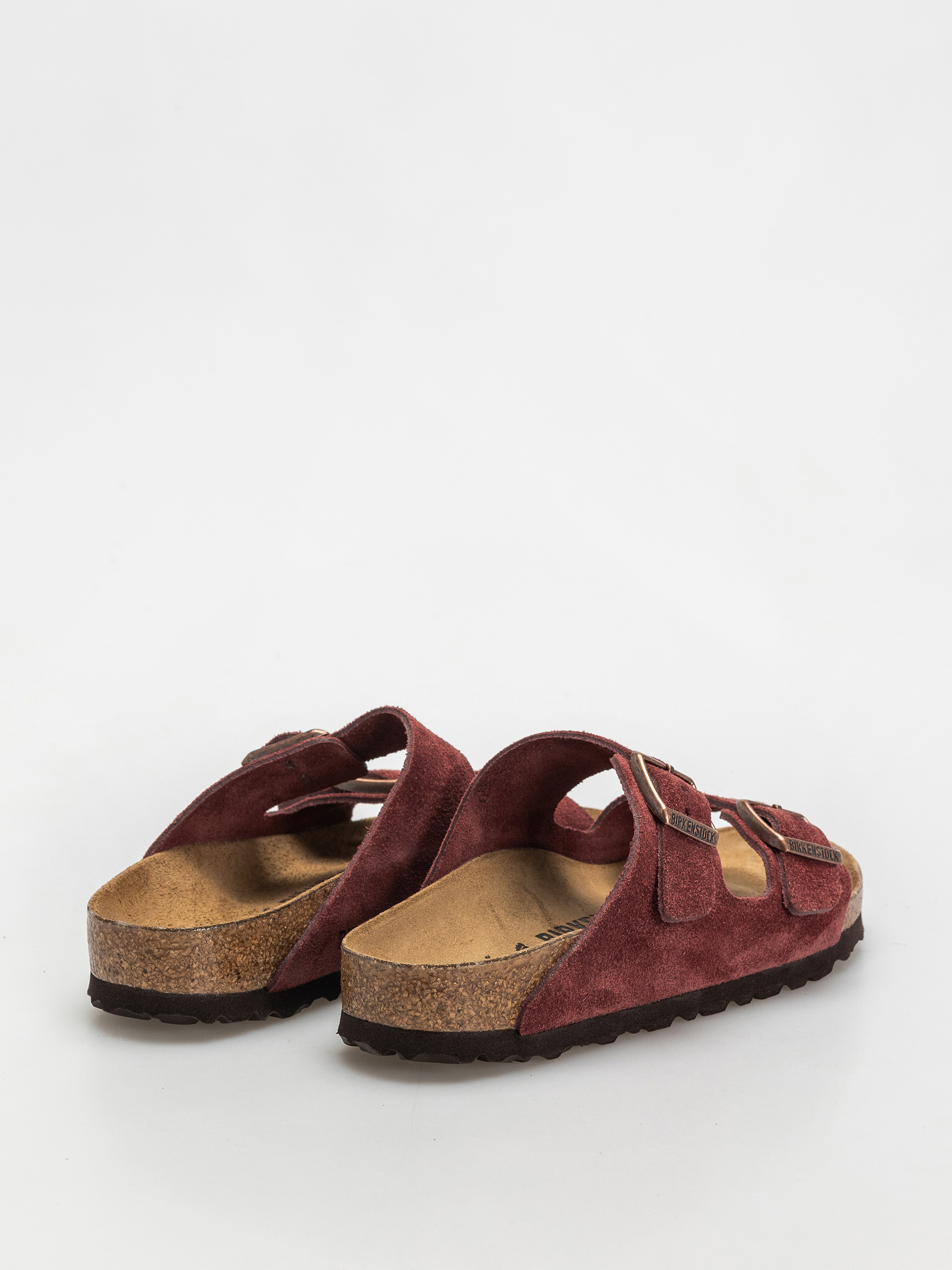 Šľapky Birkenstock Arizona Suede Leather Narrow Wmn (zinfandel)