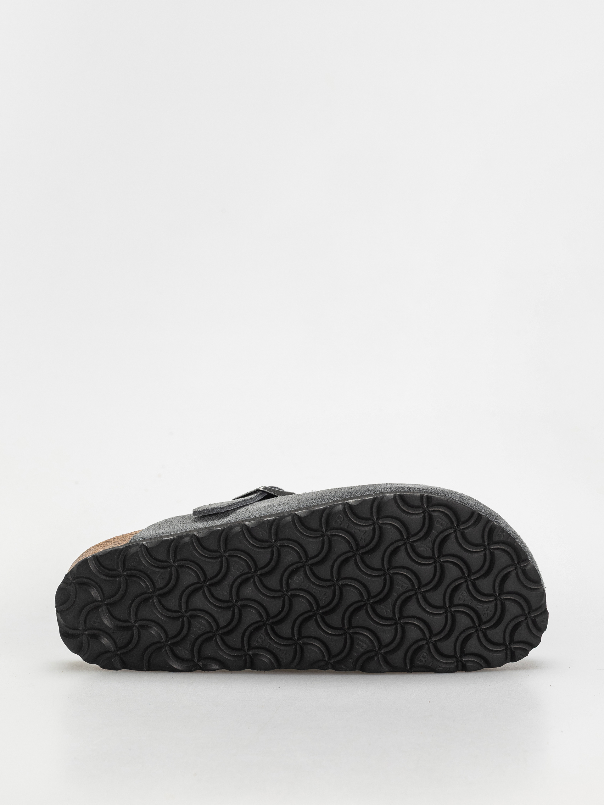 Šľapky Birkenstock Boston SFB Suede Leather Narrow Wmn (basalt gray)