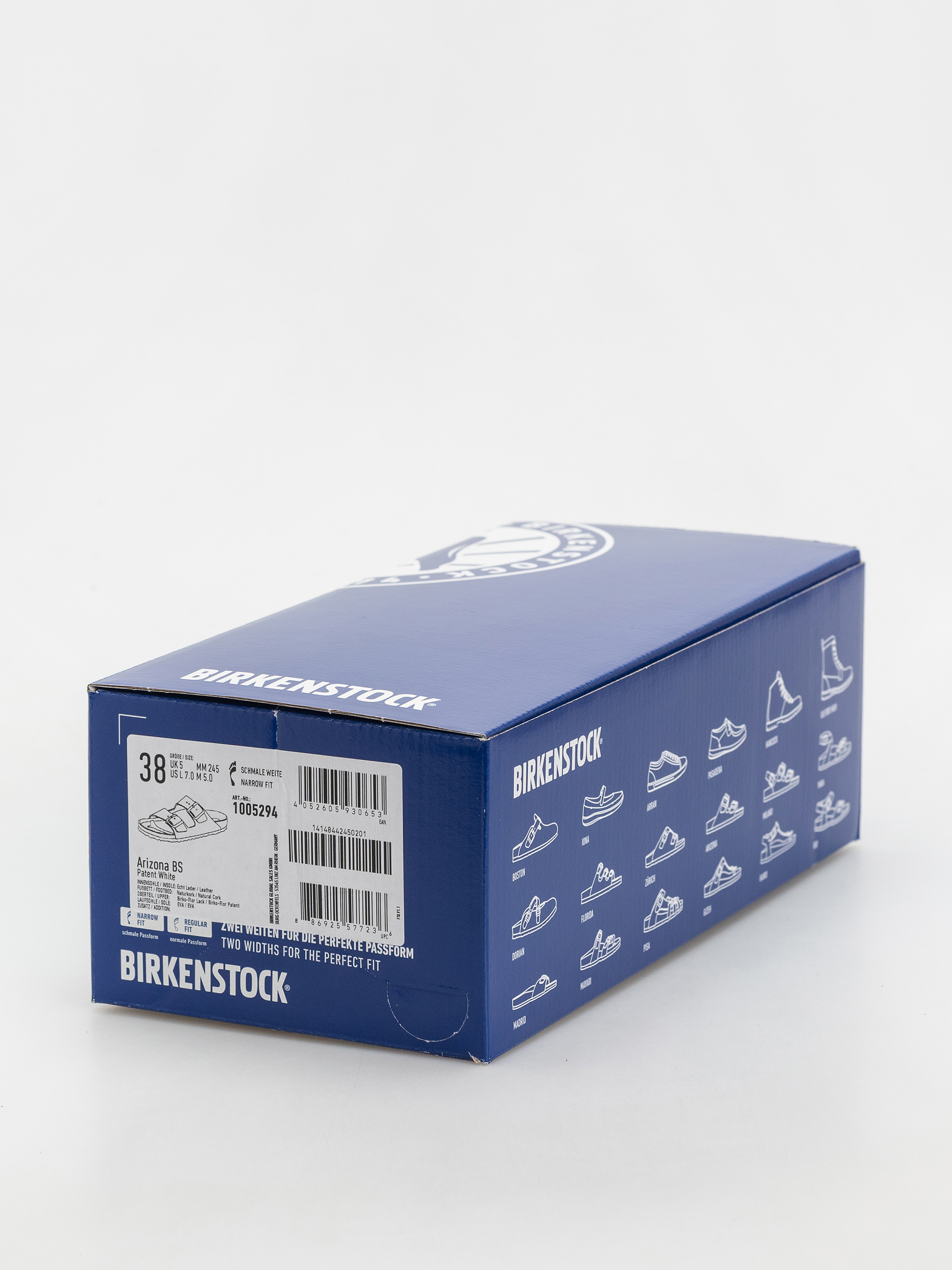 Šľapky Birkenstock Arizona Narrow Wmn (patent white)