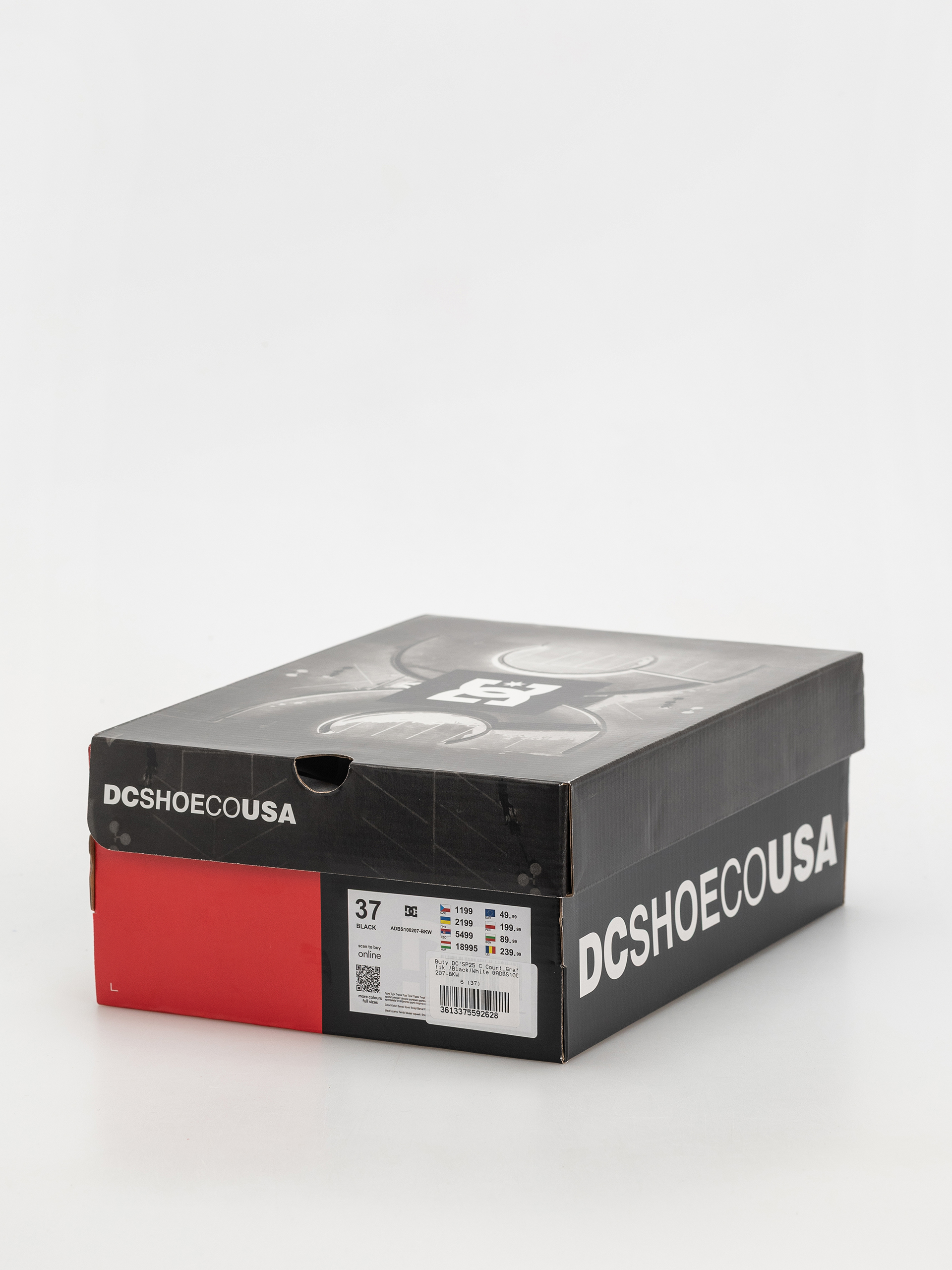 Detské topánky DC Court Graffik JR (black/white)