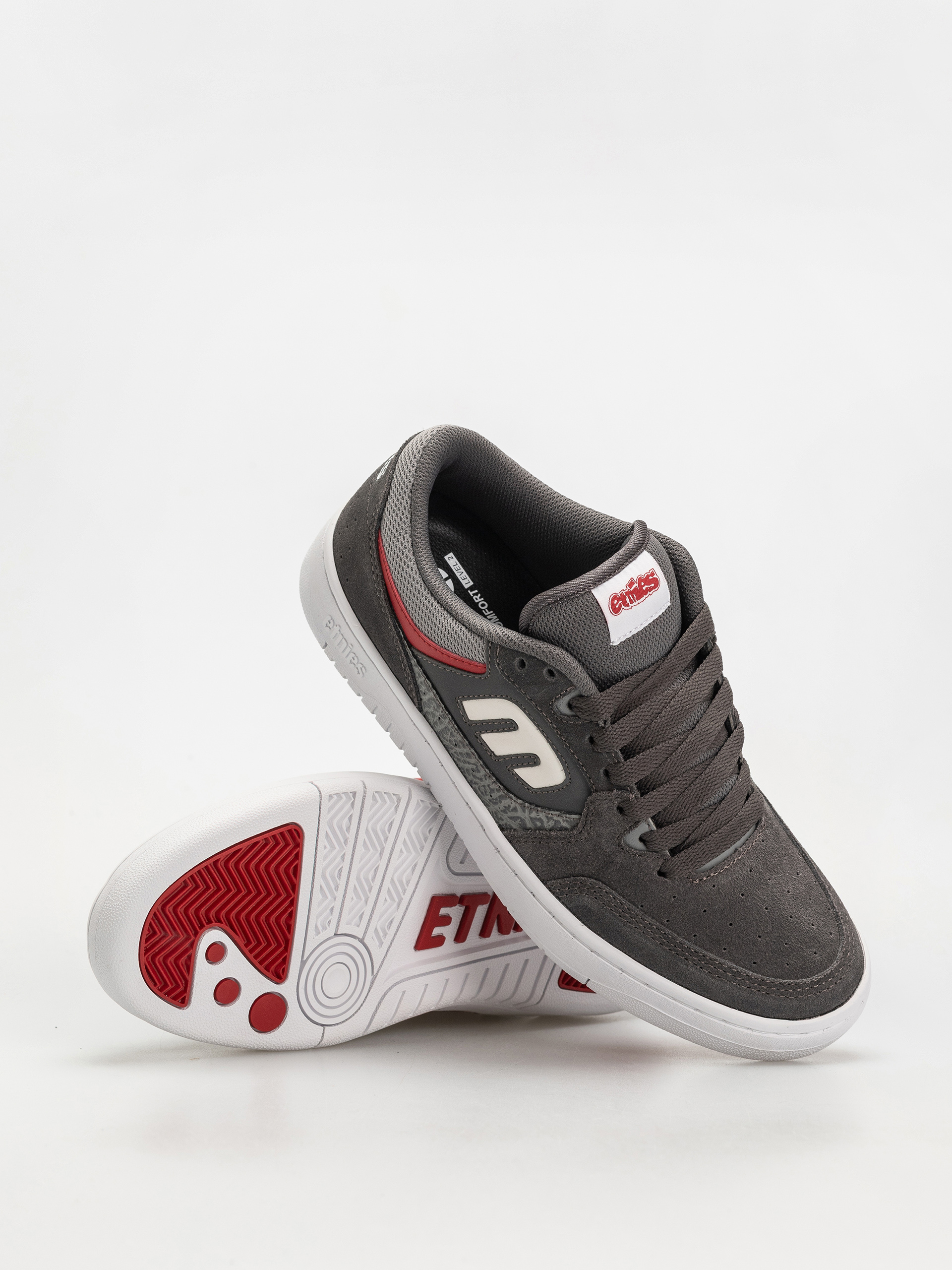 Topánky Etnies Loot (grey/light grey/red)