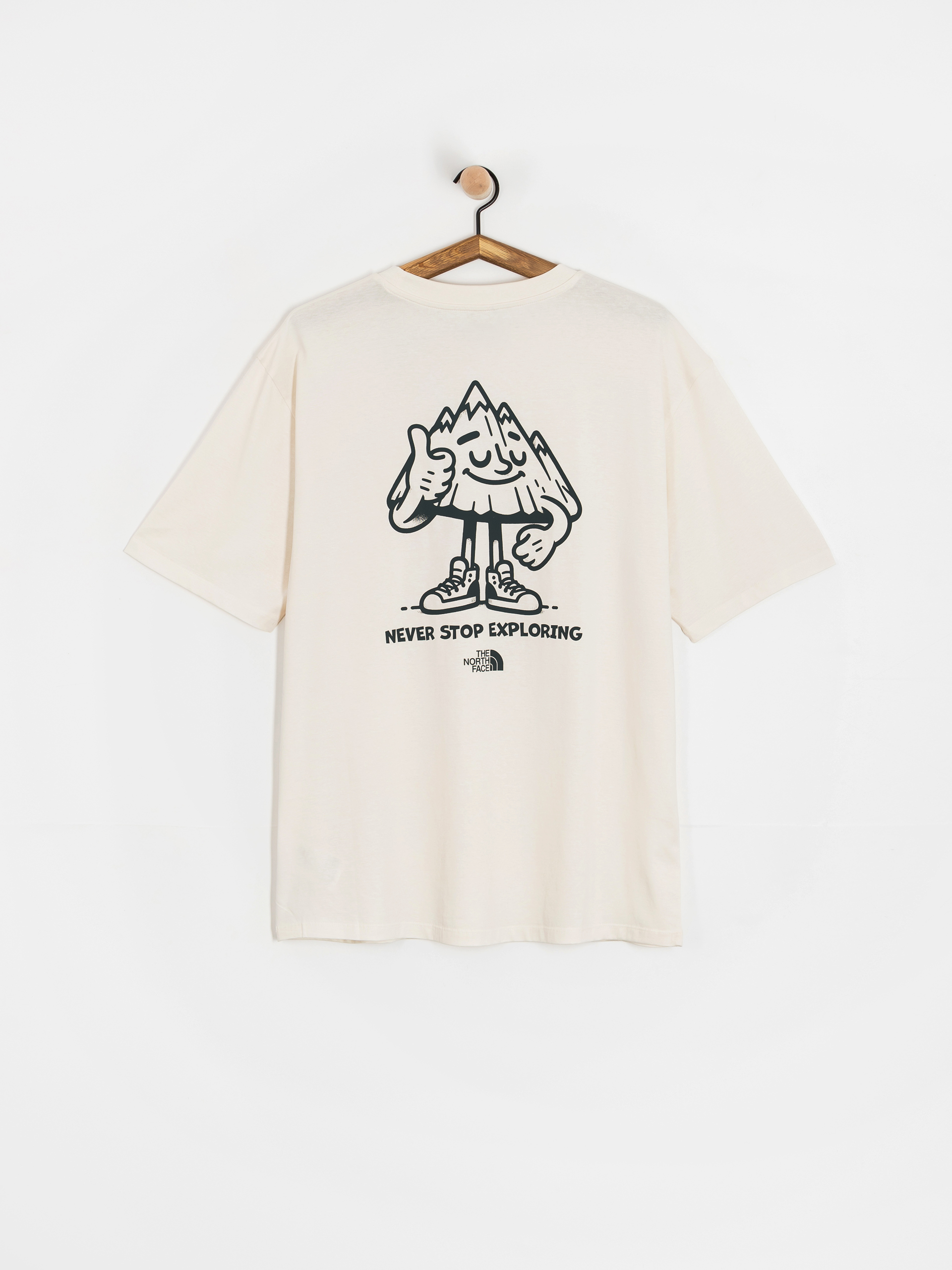 Tričko The North Face Mountain Fun Oversized (white dune)
