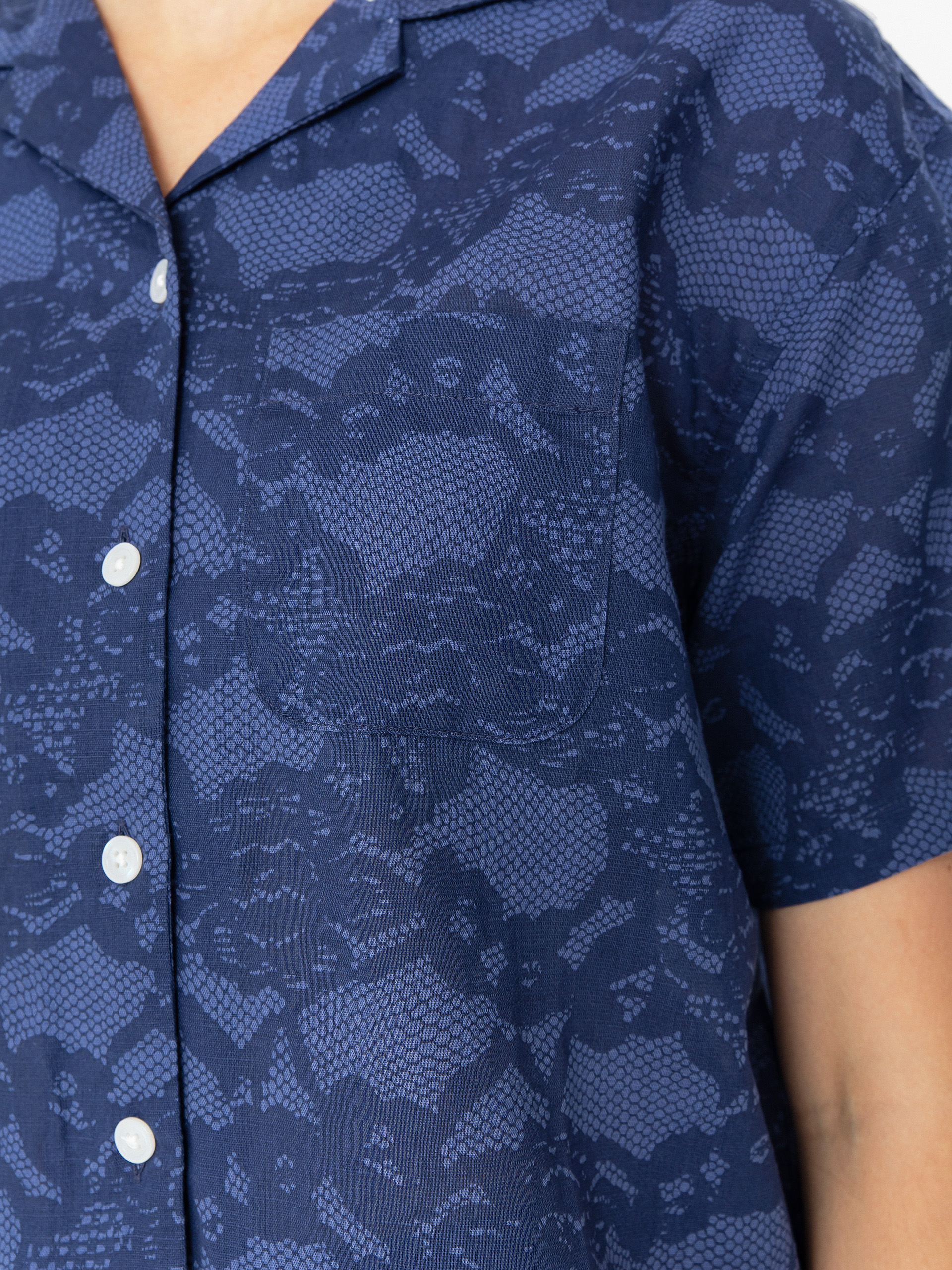 Košeľa OBEY Cecilie Lace Wmn (blue multi)