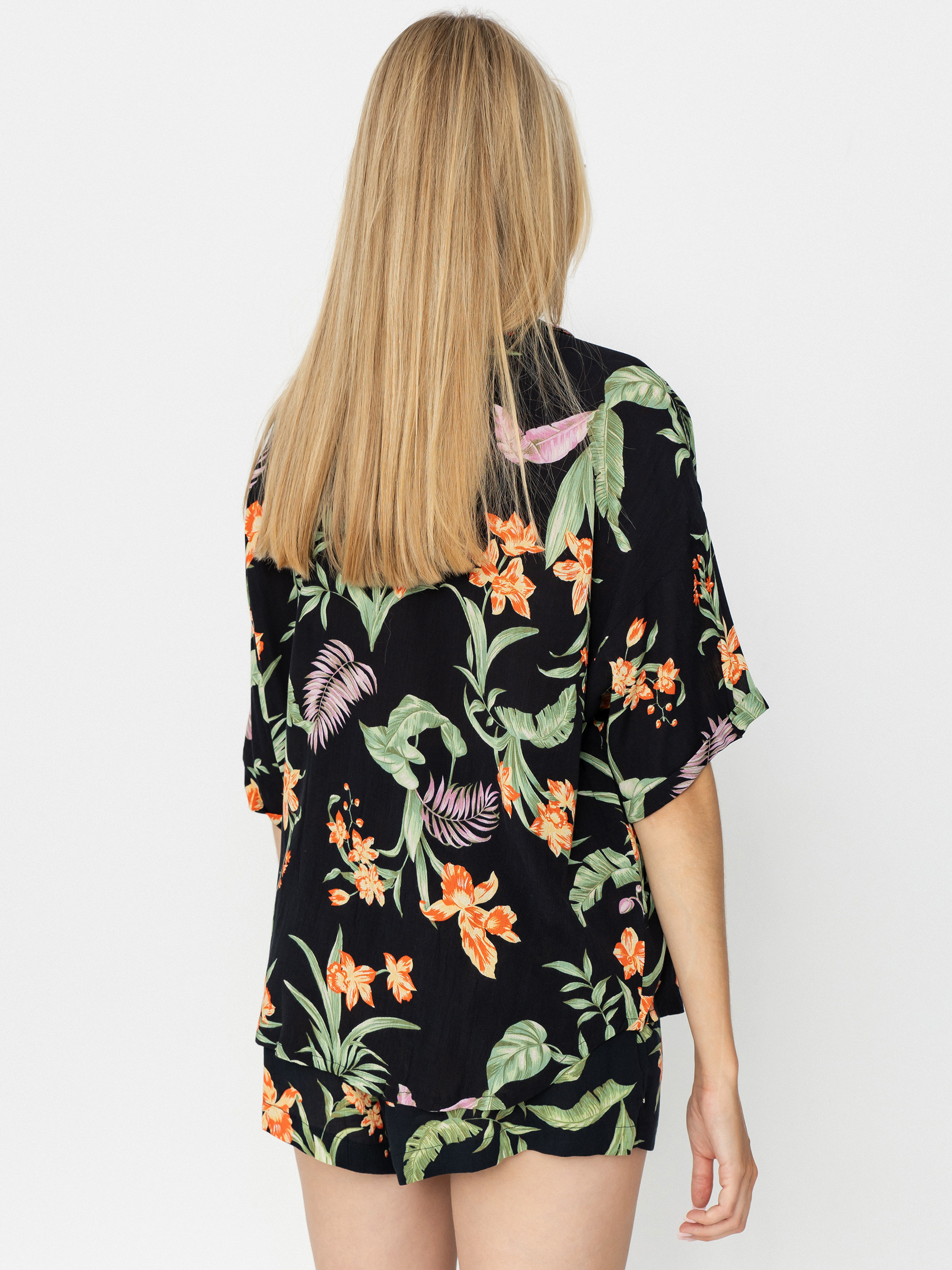 Košeľa Roxy Beach Nostalgia Crinkle Wmn (anthracite island escape)