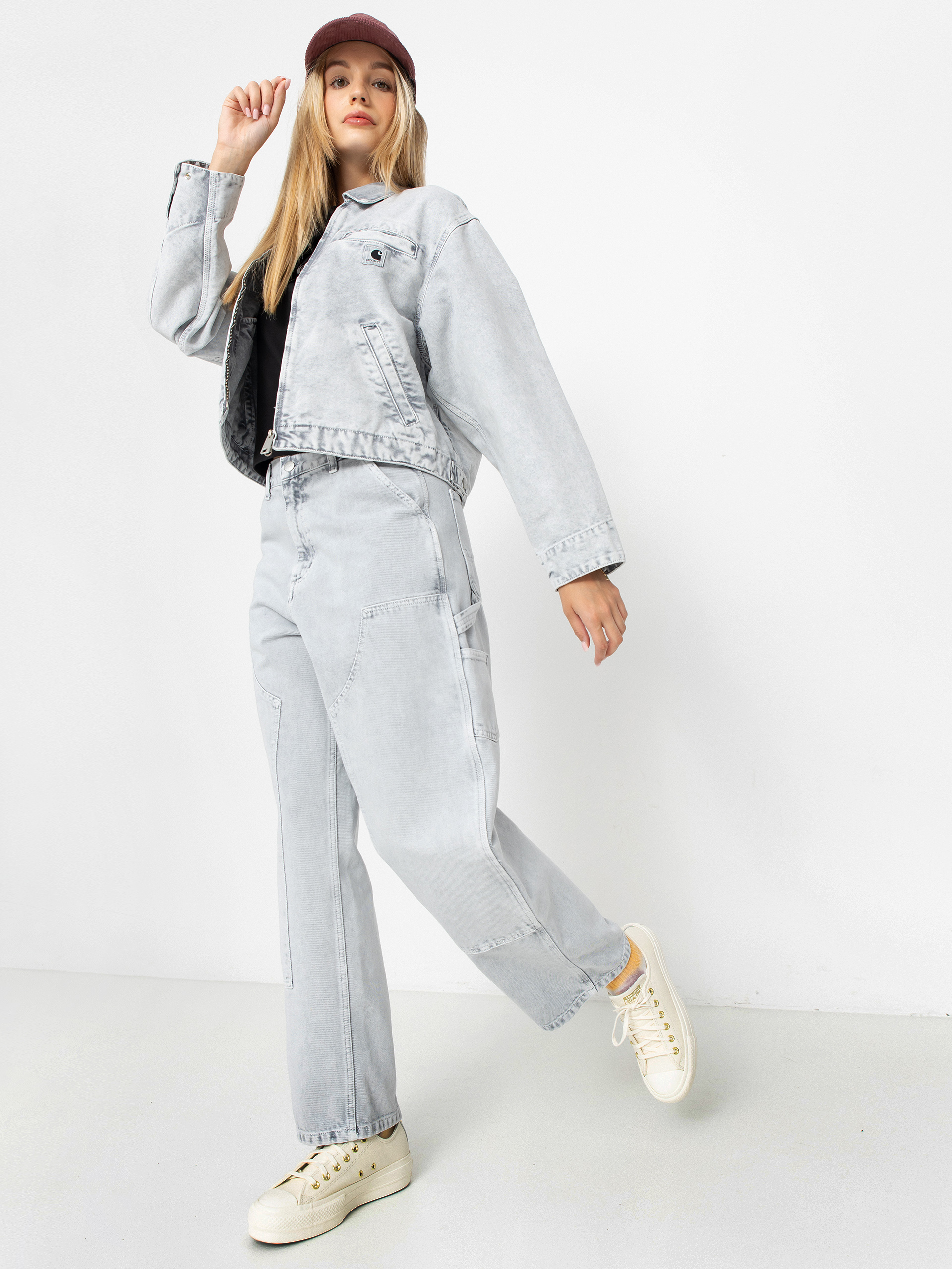 Bunda Carhartt WIP Emery Wmn (black/black/chalk wash)