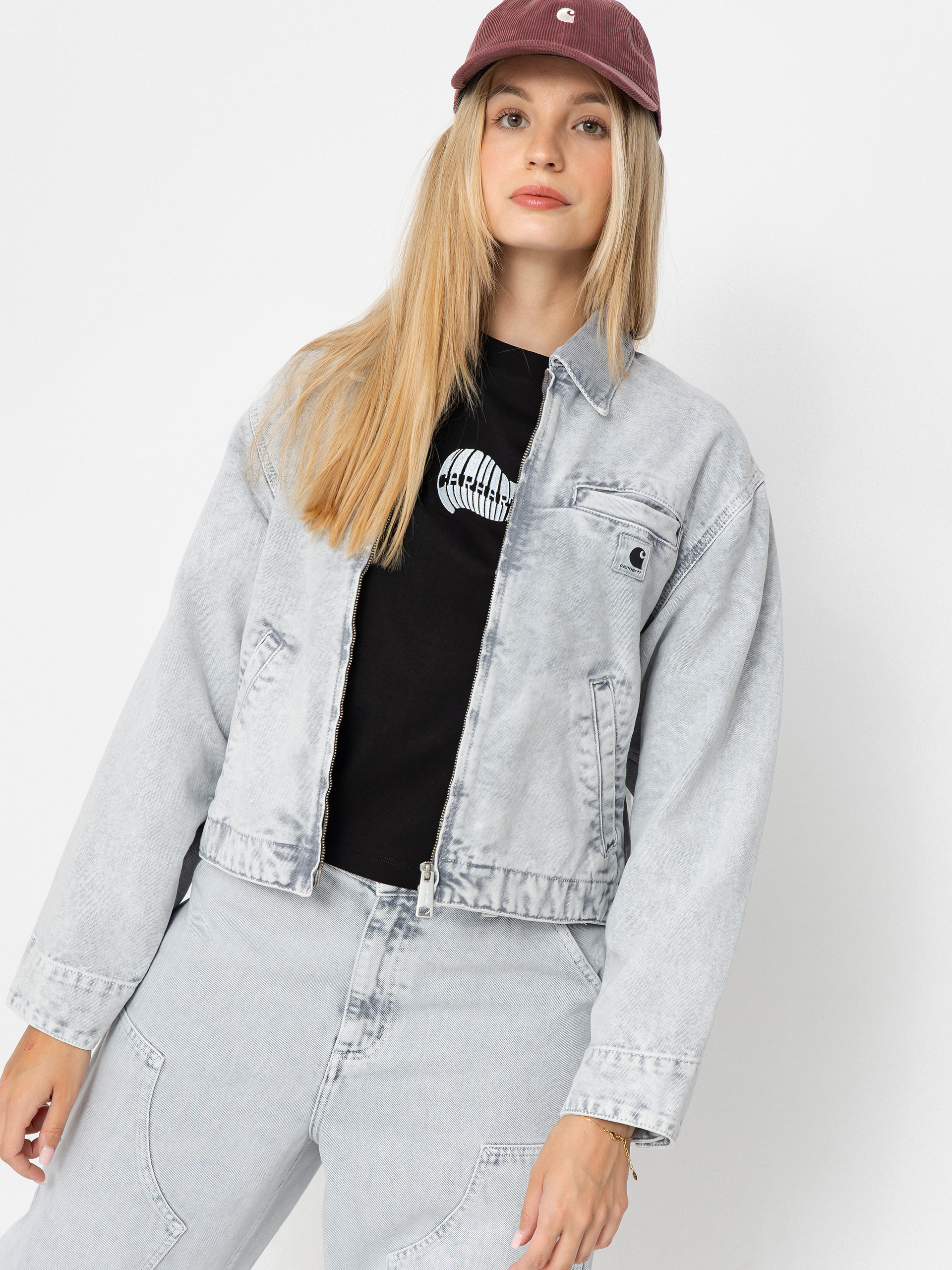 Bunda Carhartt WIP Emery Wmn (black/black/chalk wash)