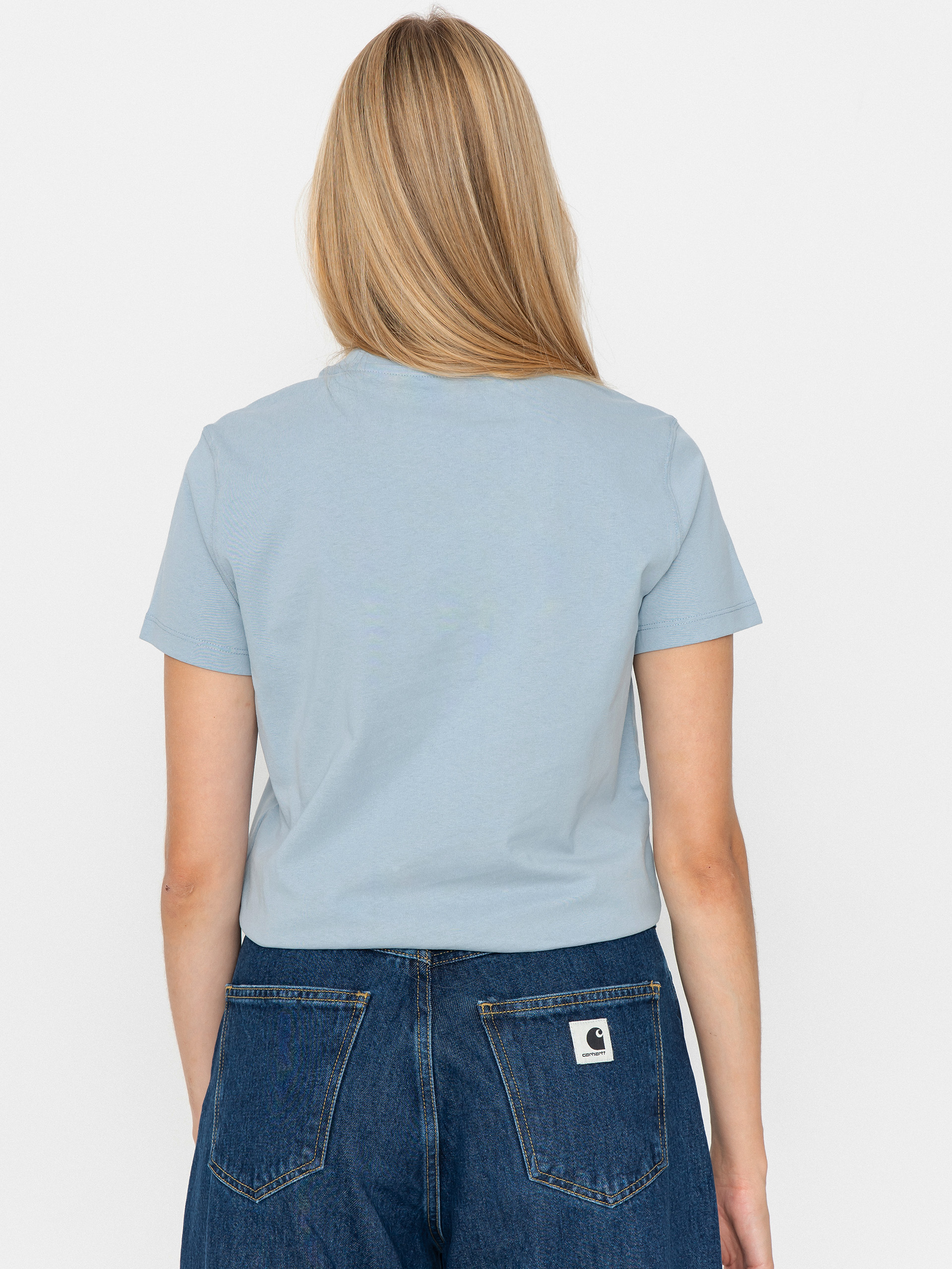 Tričko Carhartt WIP Psshh Wmn (blue fog/air pink)