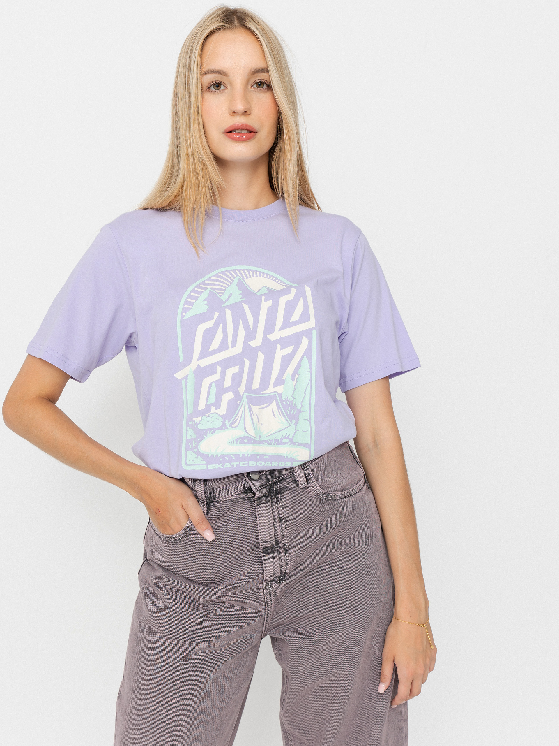 Tričko Santa Cruz Camp Retreat Front Wmn (lavender)
