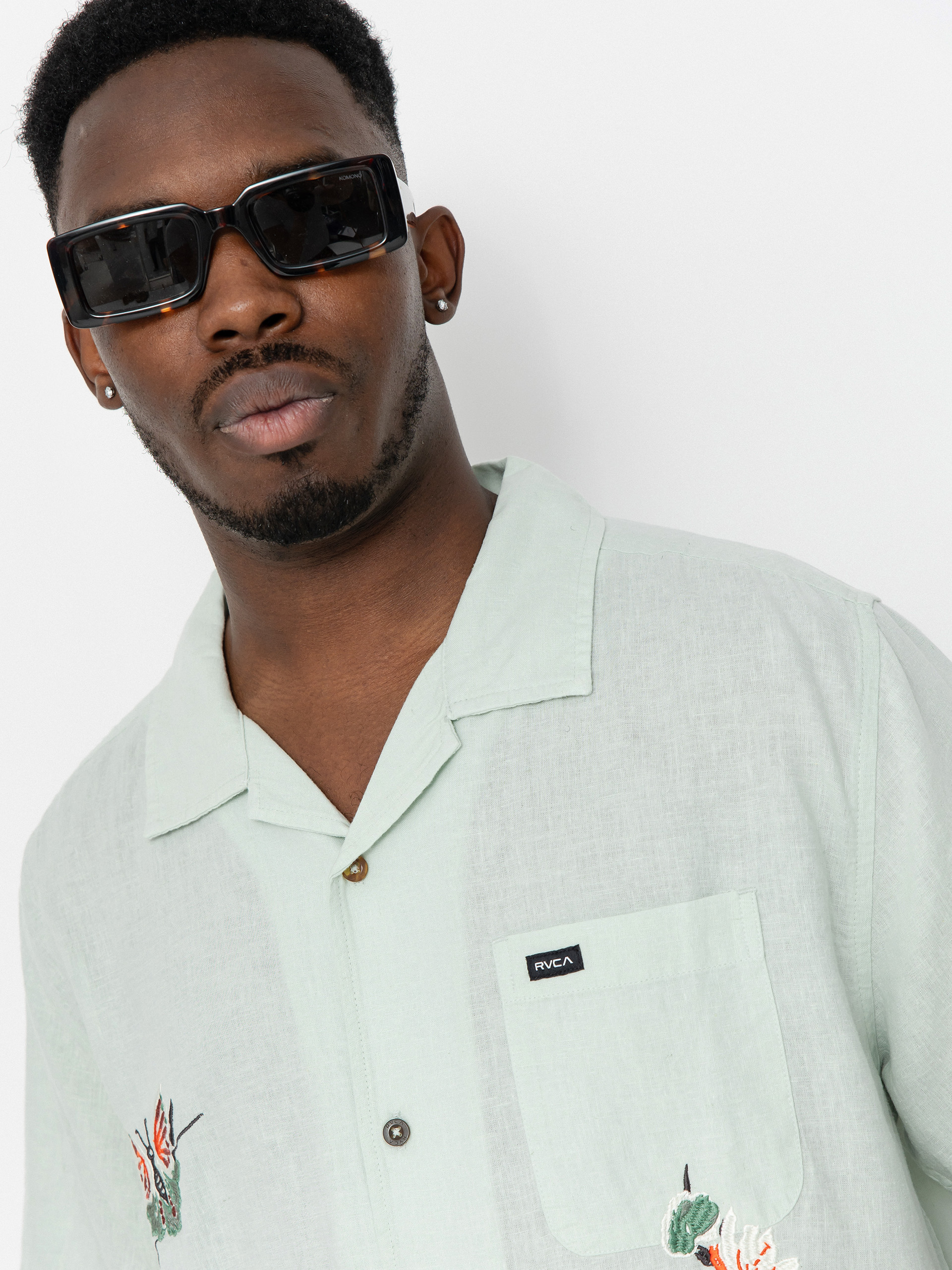 Košeľa RVCA Nectar (green tea)