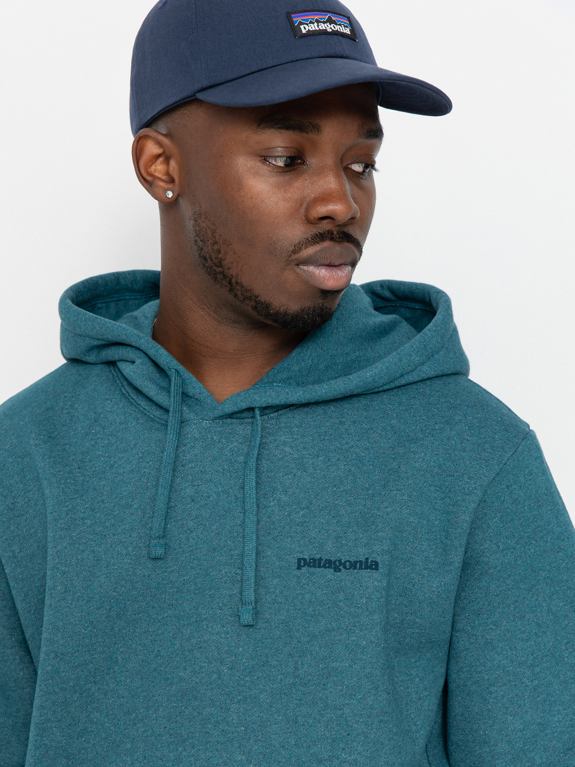 Mikina s kapucňou Patagonia Boardshort Logo Uprisal HD (wetland blue)