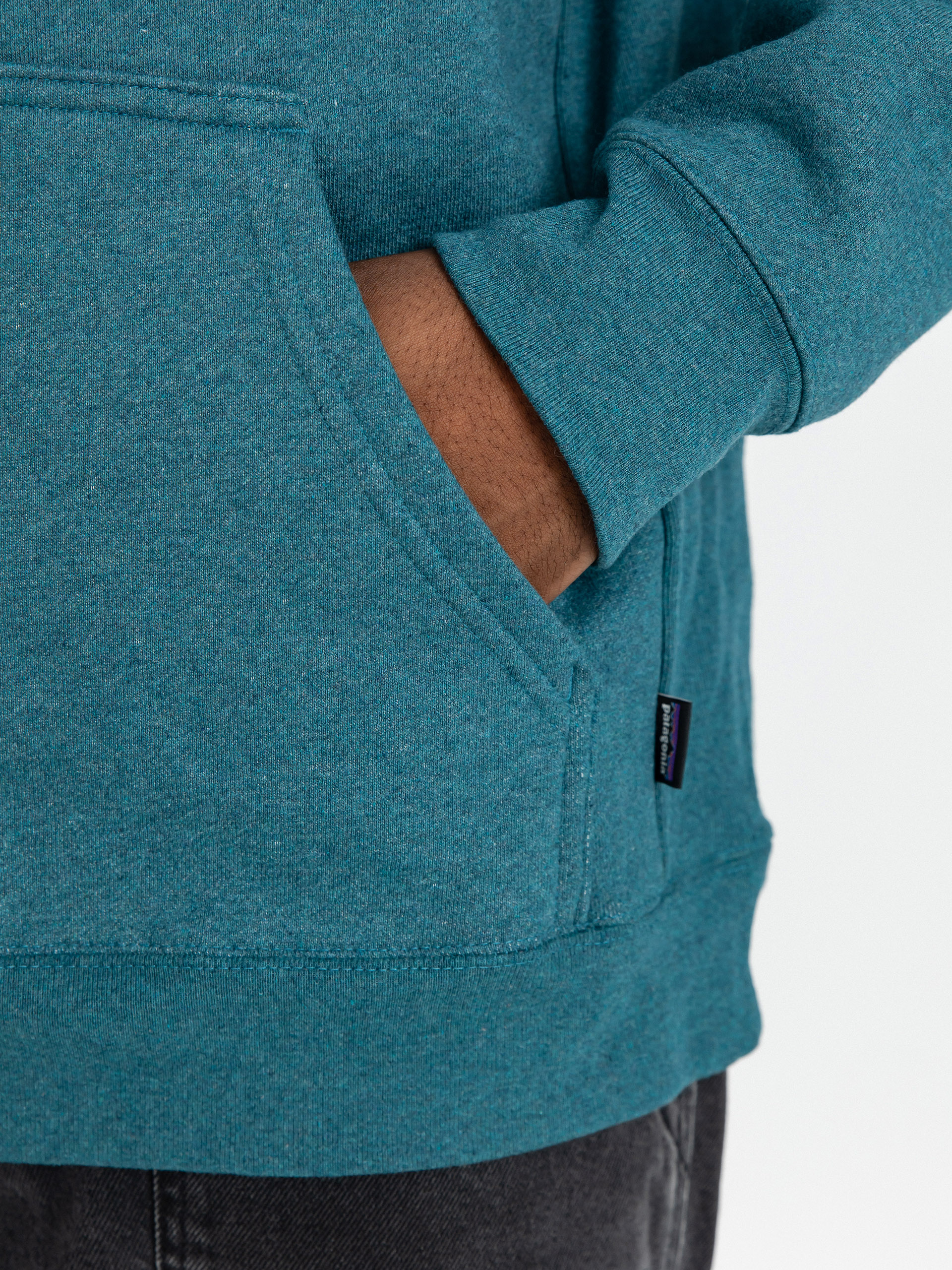 Mikina s kapucňou Patagonia Boardshort Logo Uprisal HD (wetland blue)