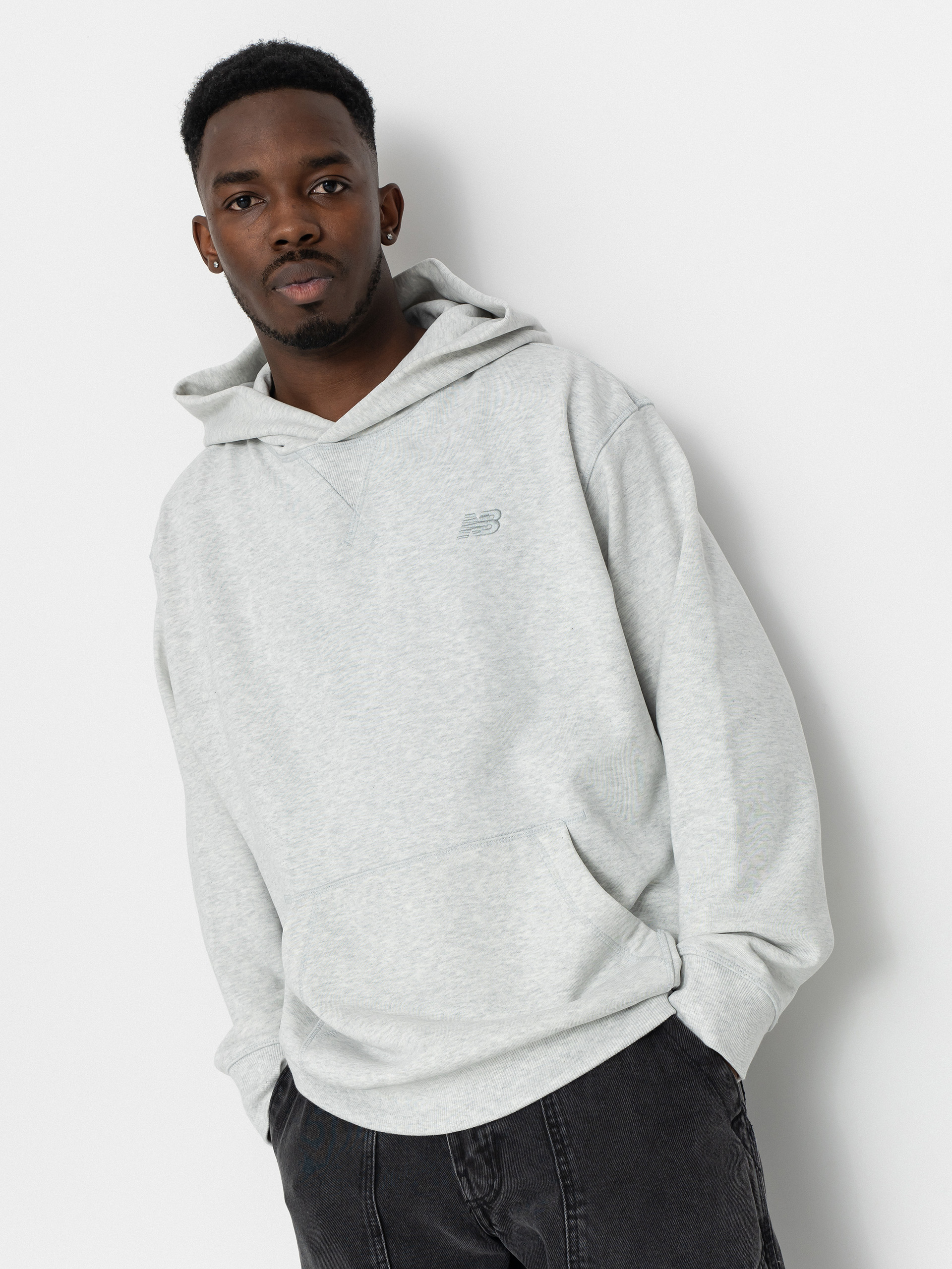 Mikina s kapucňou New Balance Atheltics French Terry HD (grey)