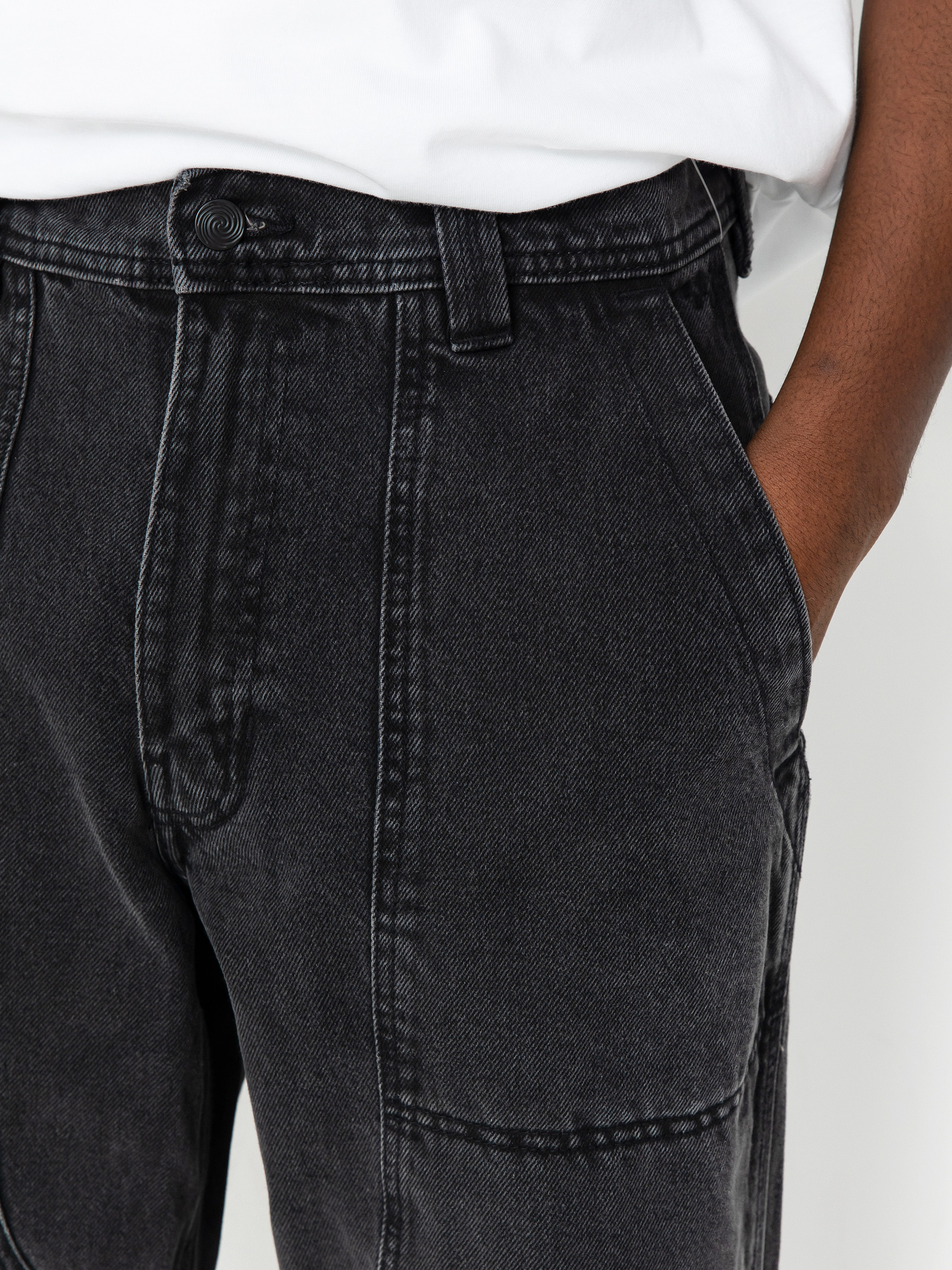 Nohavice Vans Skate Loose Utility Denim (pirate black)