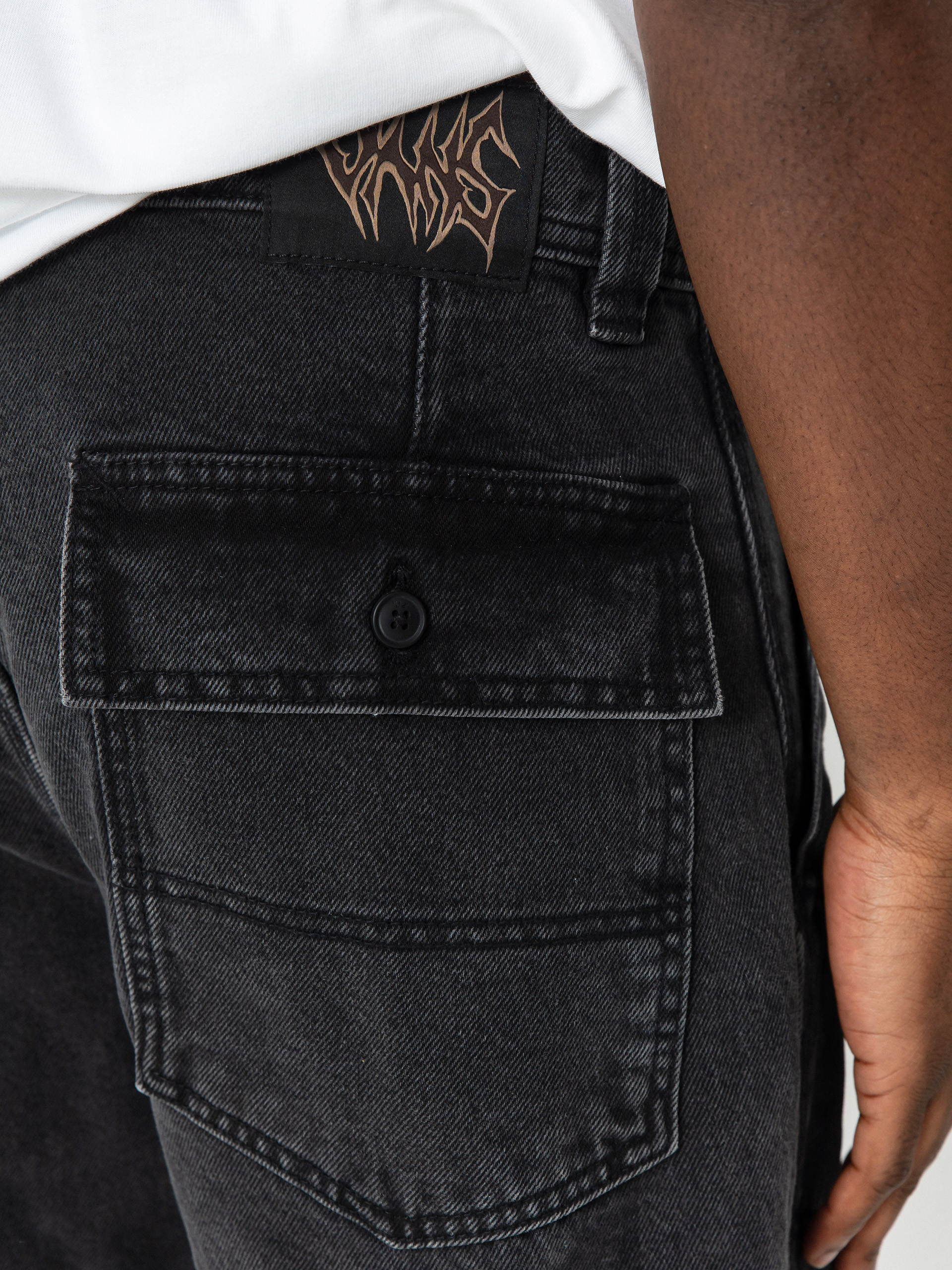 Nohavice Vans Skate Loose Utility Denim (pirate black)