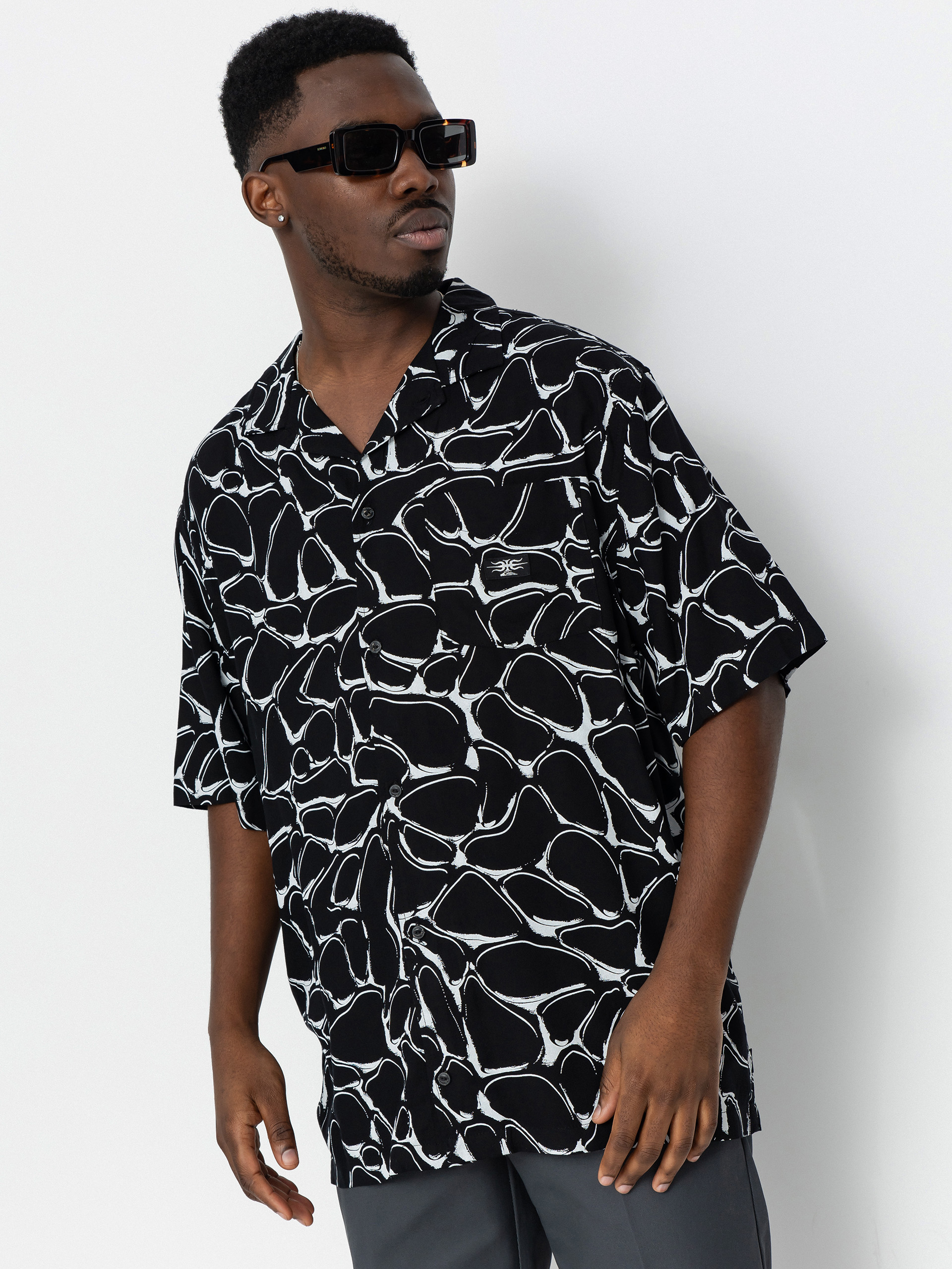 Košeľa Quiksilver Mercury Chrome Shirt (black mercury chrome)