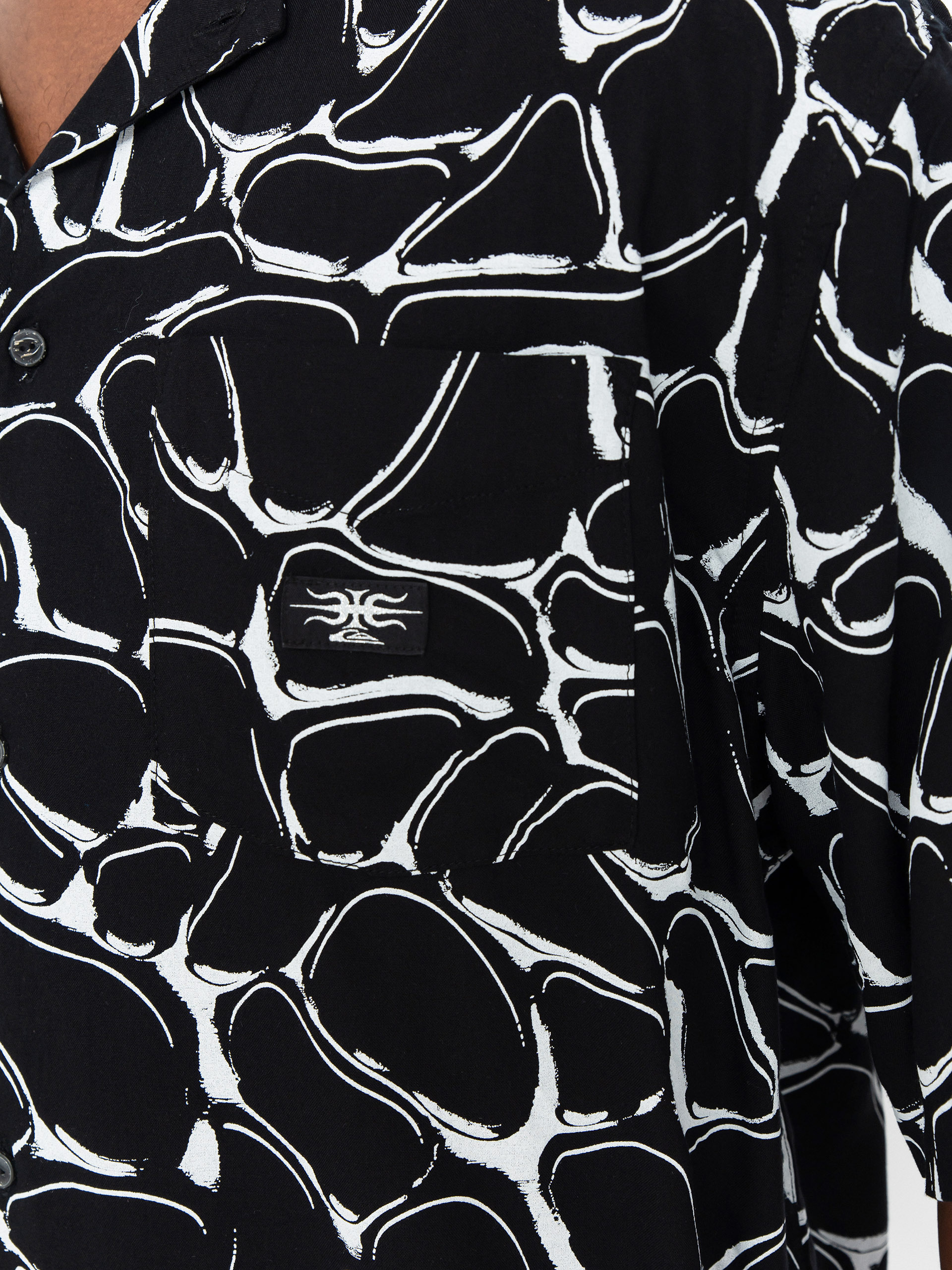 Košeľa Quiksilver Mercury Chrome Shirt (black mercury chrome)