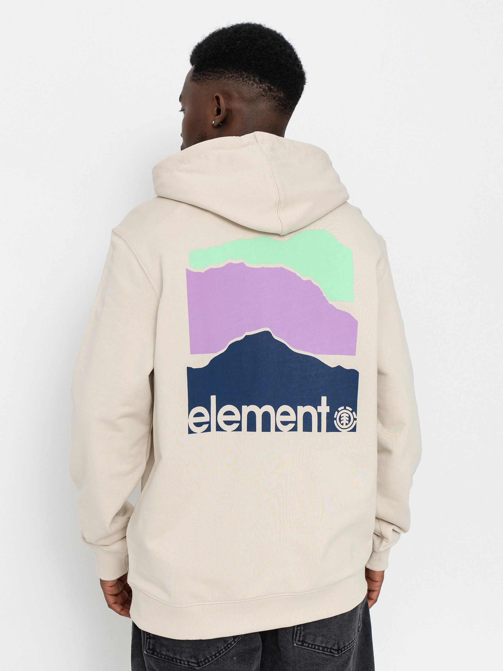 Mikina s kapucňou Element 3 Horizons HD (oat milk)