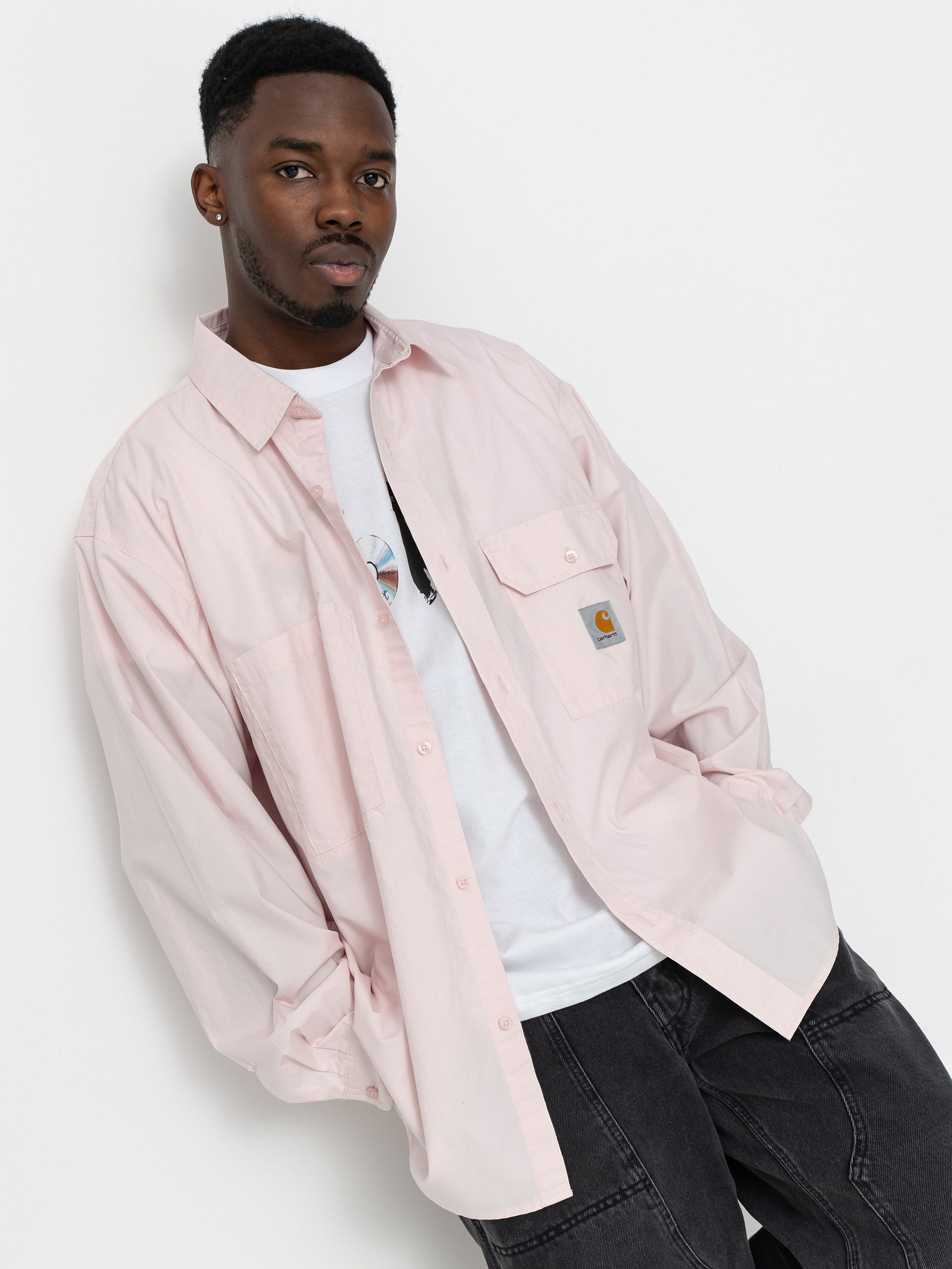 Košeľa Carhartt WIP Irwin (air pink)