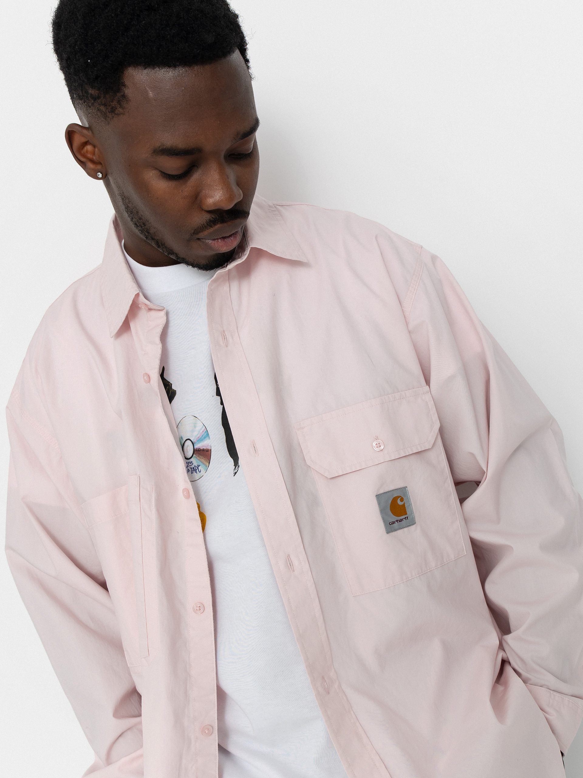 Košeľa Carhartt WIP Irwin (air pink)