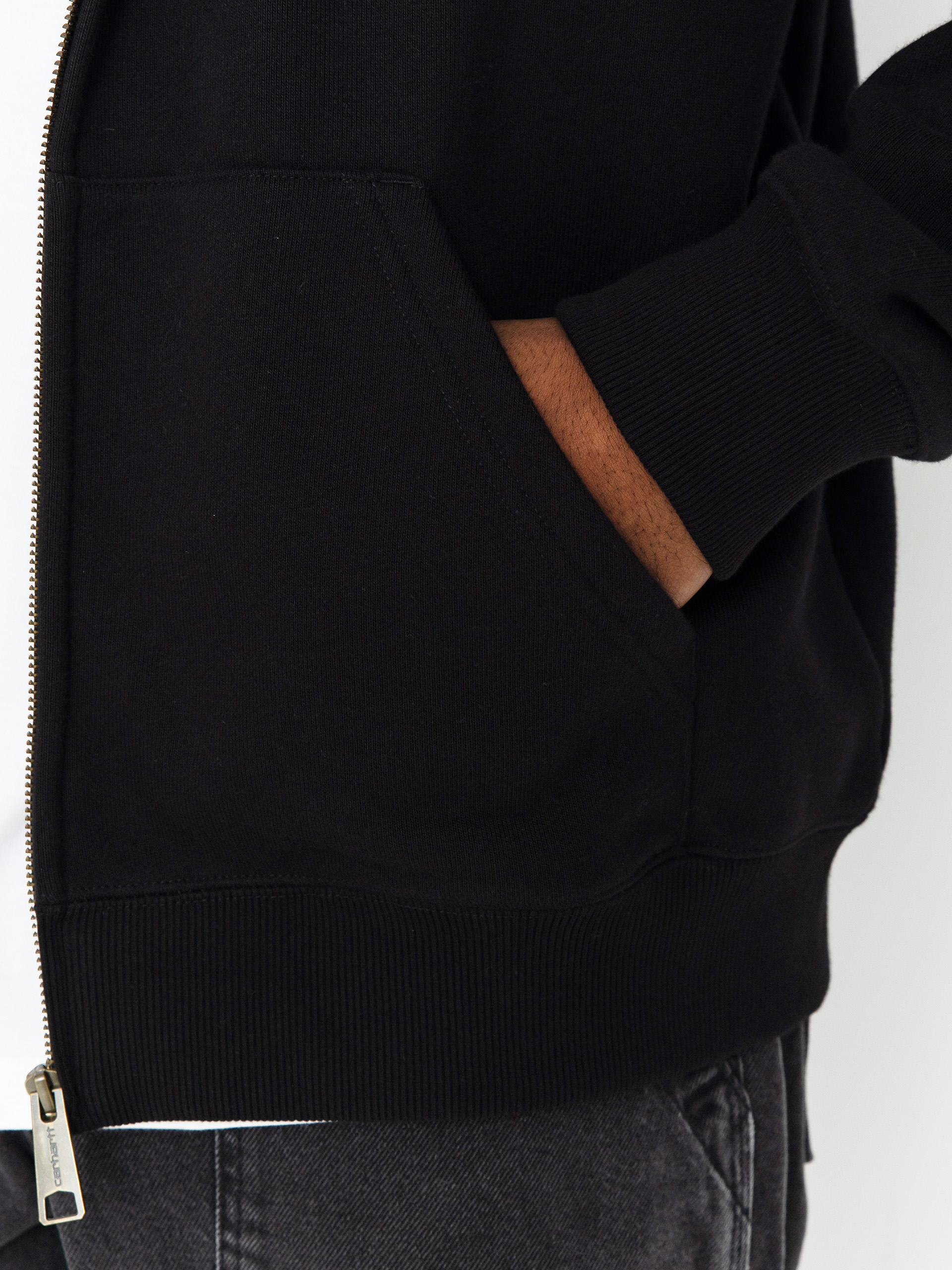 Mikina s kapucňou Carhartt WIP Jazzy ZHD (black/air sky)