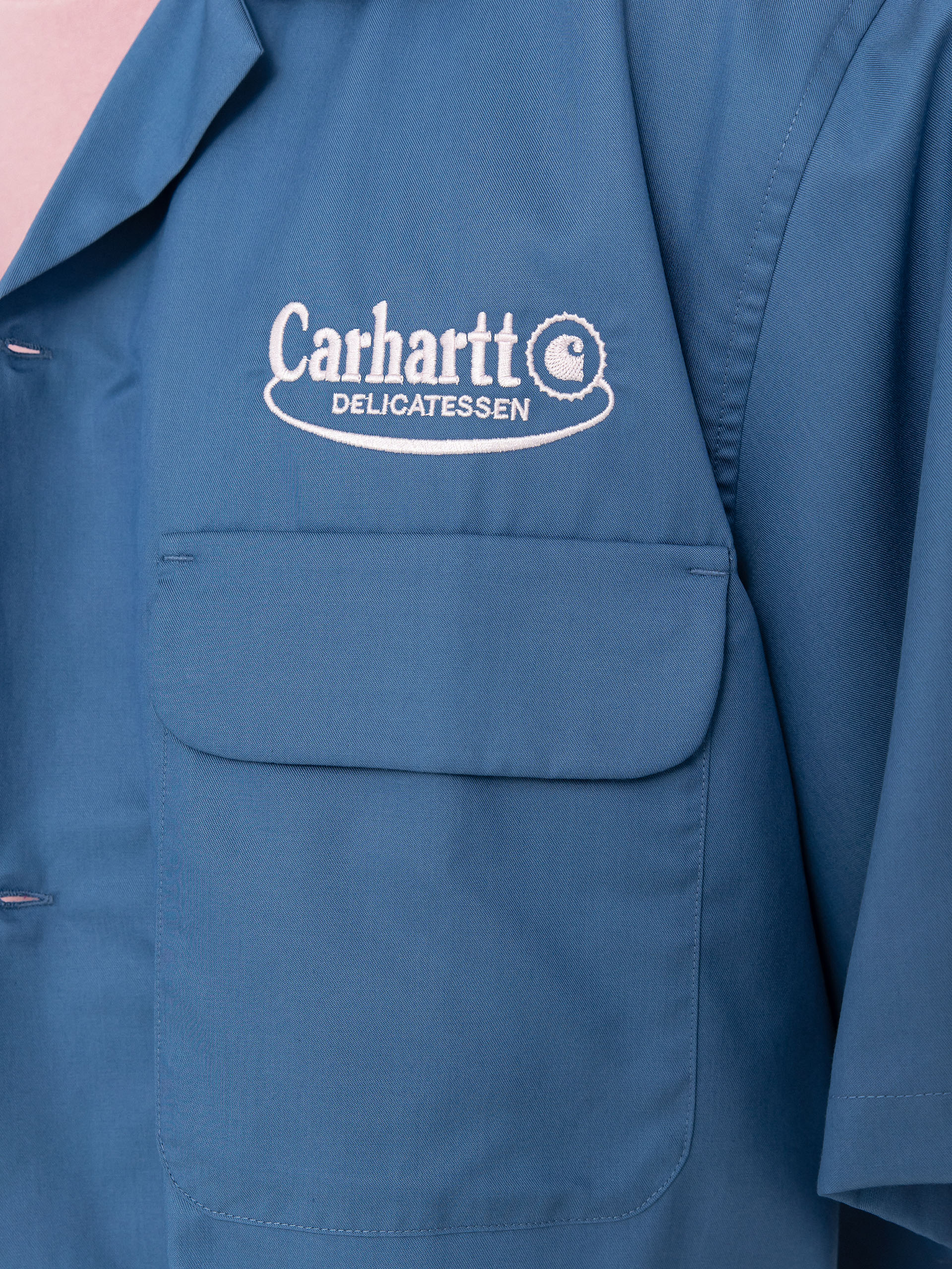 Košeľa Carhartt WIP Deli (blue iris/air pink)
