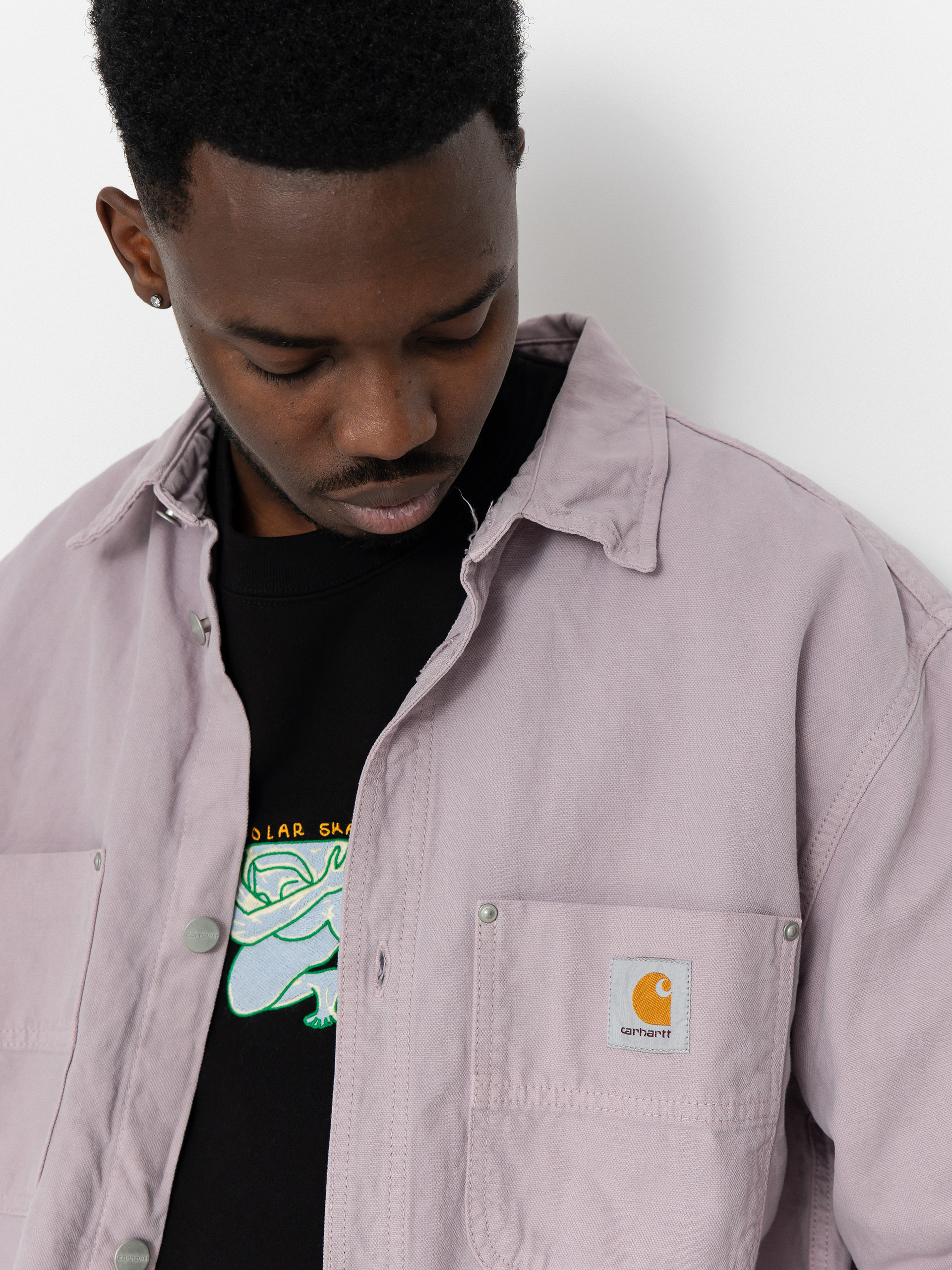 Bunda Carhartt WIP Walter (pink fog/garment dyed)