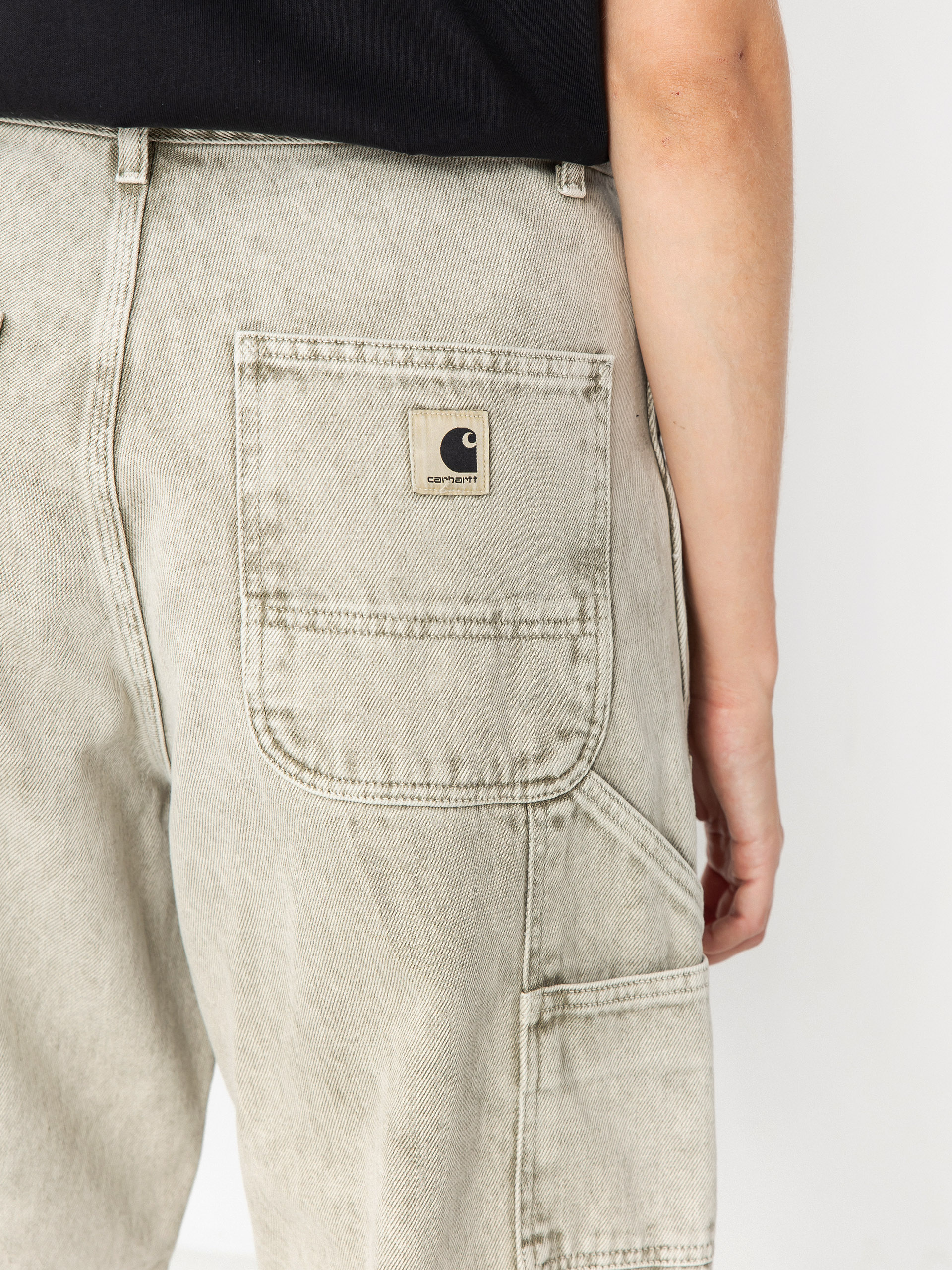 Nohavice Carhartt WIP Brandon Double Knee Wmn (opuntia/chalk wash)