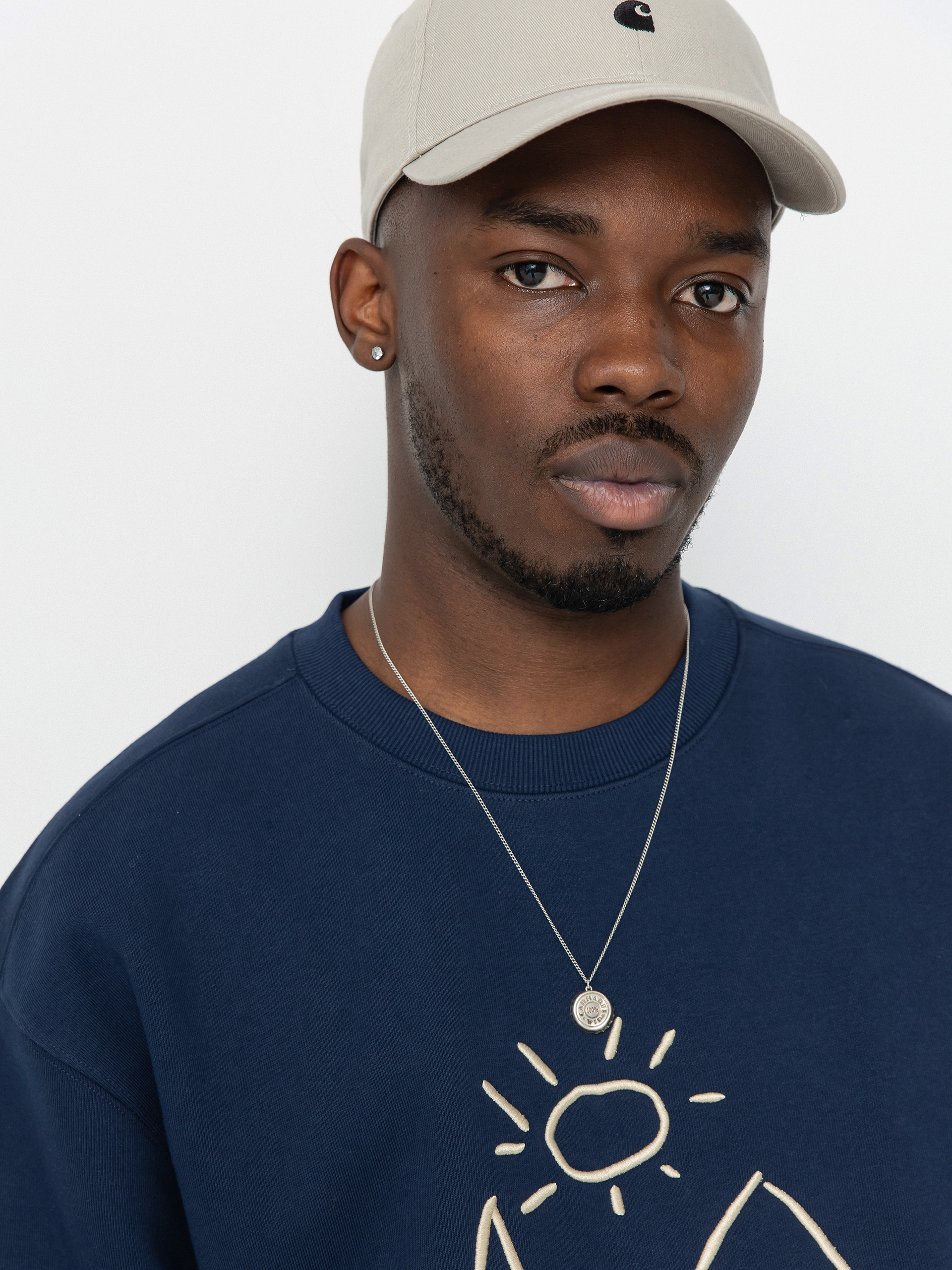 Mikina Carhartt WIP Masterpiece (air force blue/dusty h brown)