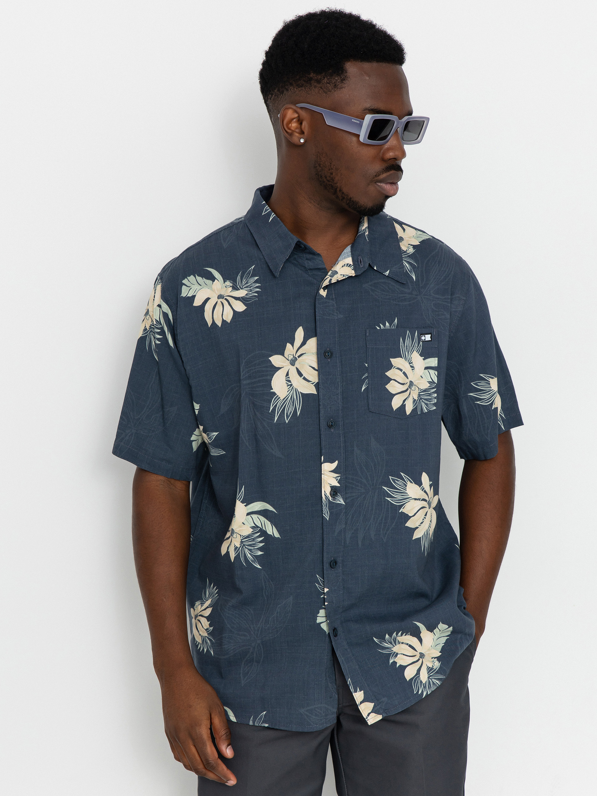 Košeľa Salty Crew Bloomin (dark lava)