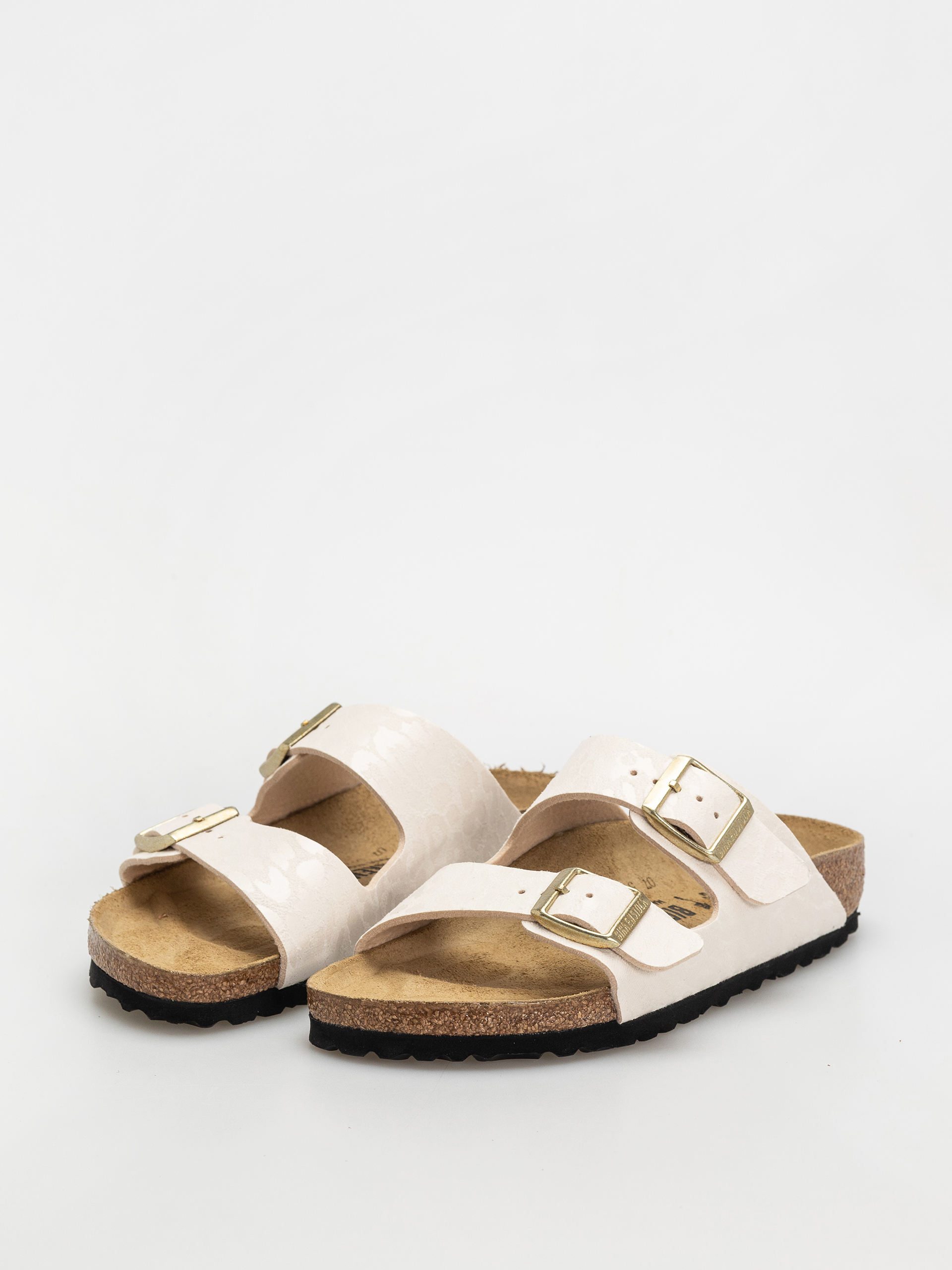Šľapky Birkenstock Arizona Synthetics Narrow Wmn (leo eggshell)