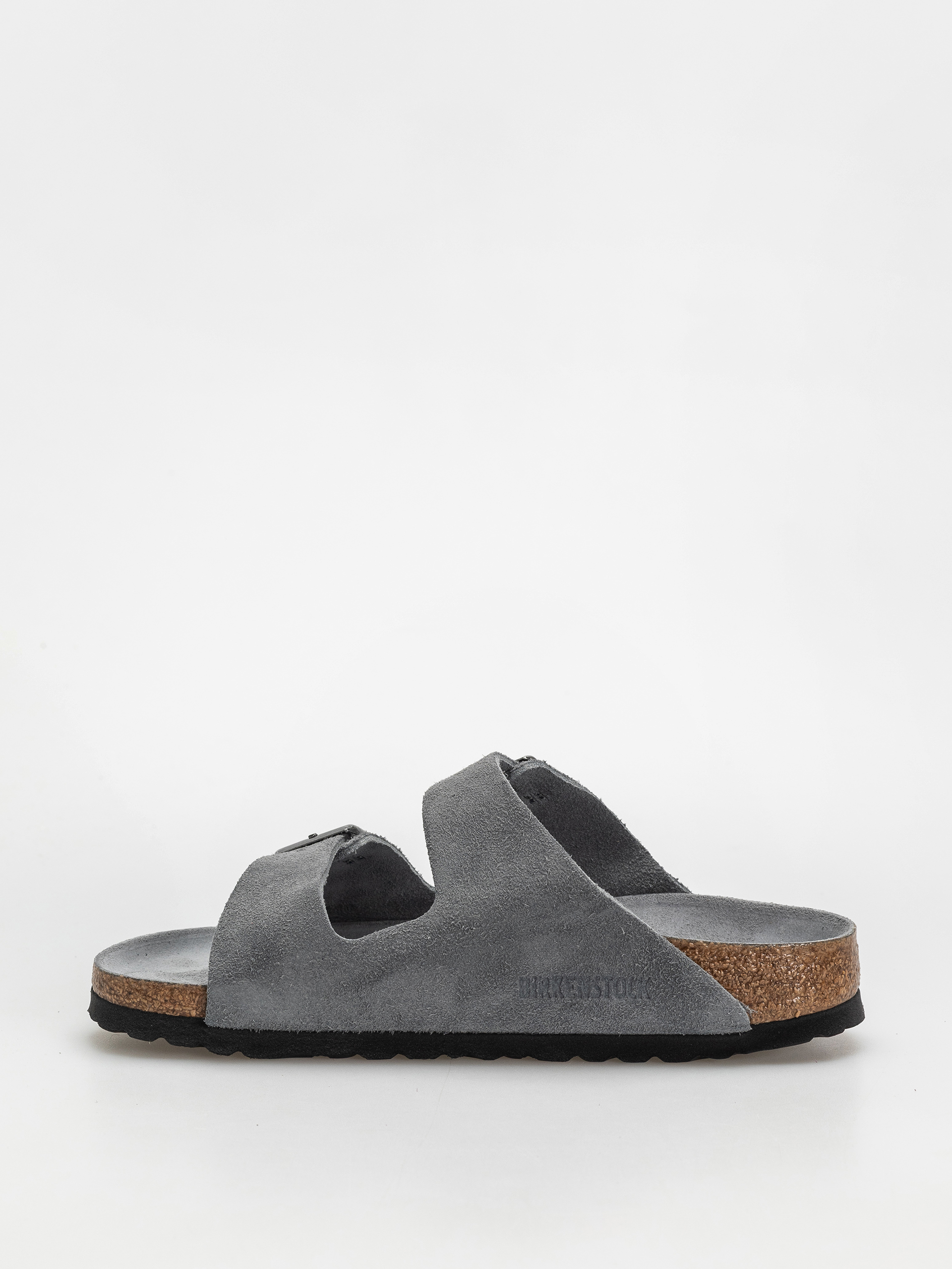 Šľapky Birkenstock Arizona Suede Leather Narrow Wmn (basalt gray)