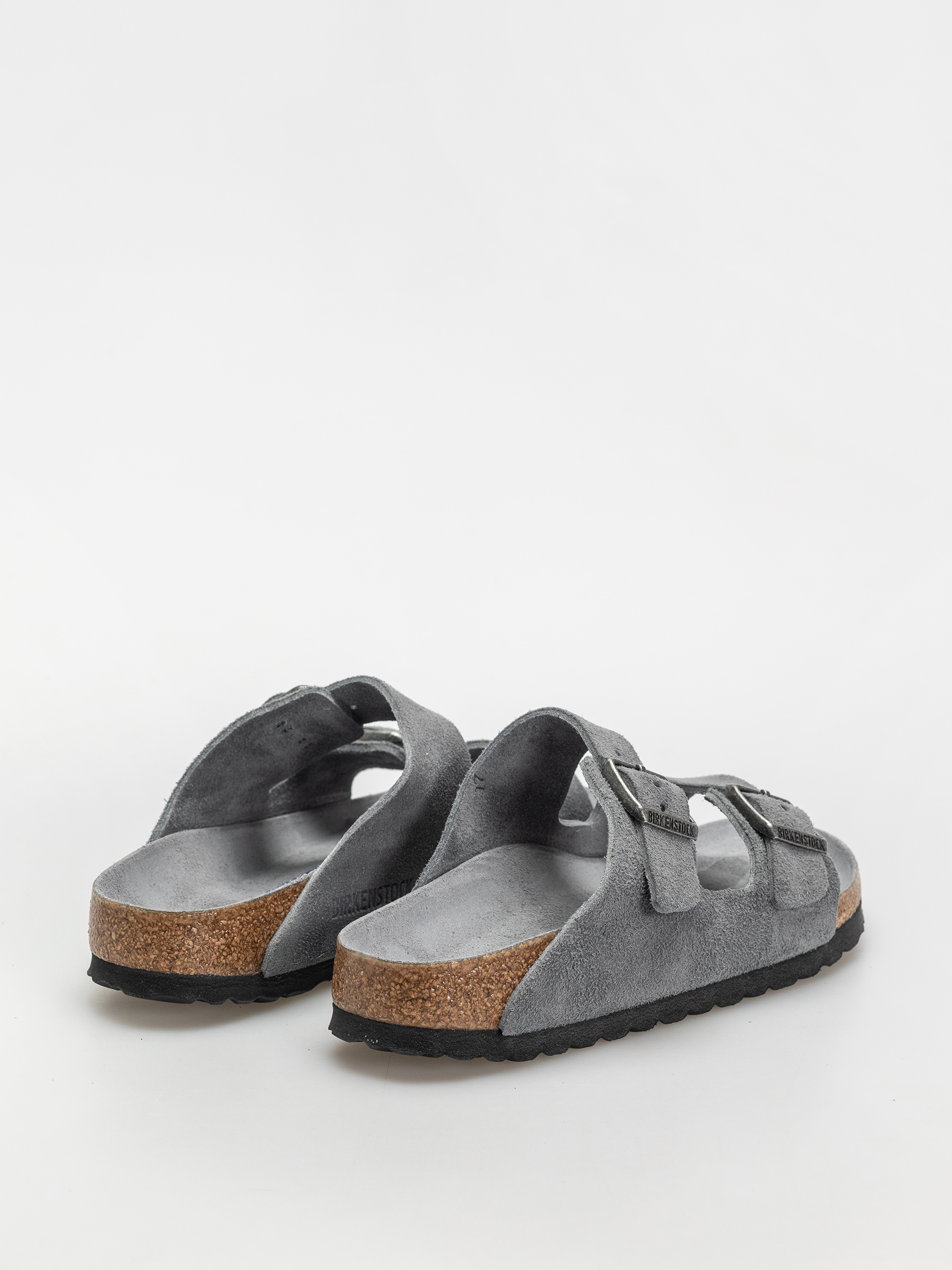 Šľapky Birkenstock Arizona Suede Leather Narrow Wmn (basalt gray)