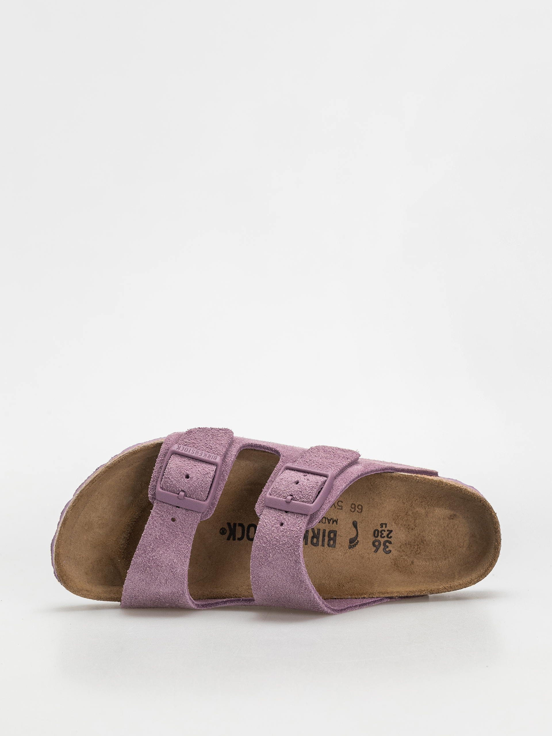 Šľapky Birkenstock Arizona Suede Leather Narrow Wmn (mauve)