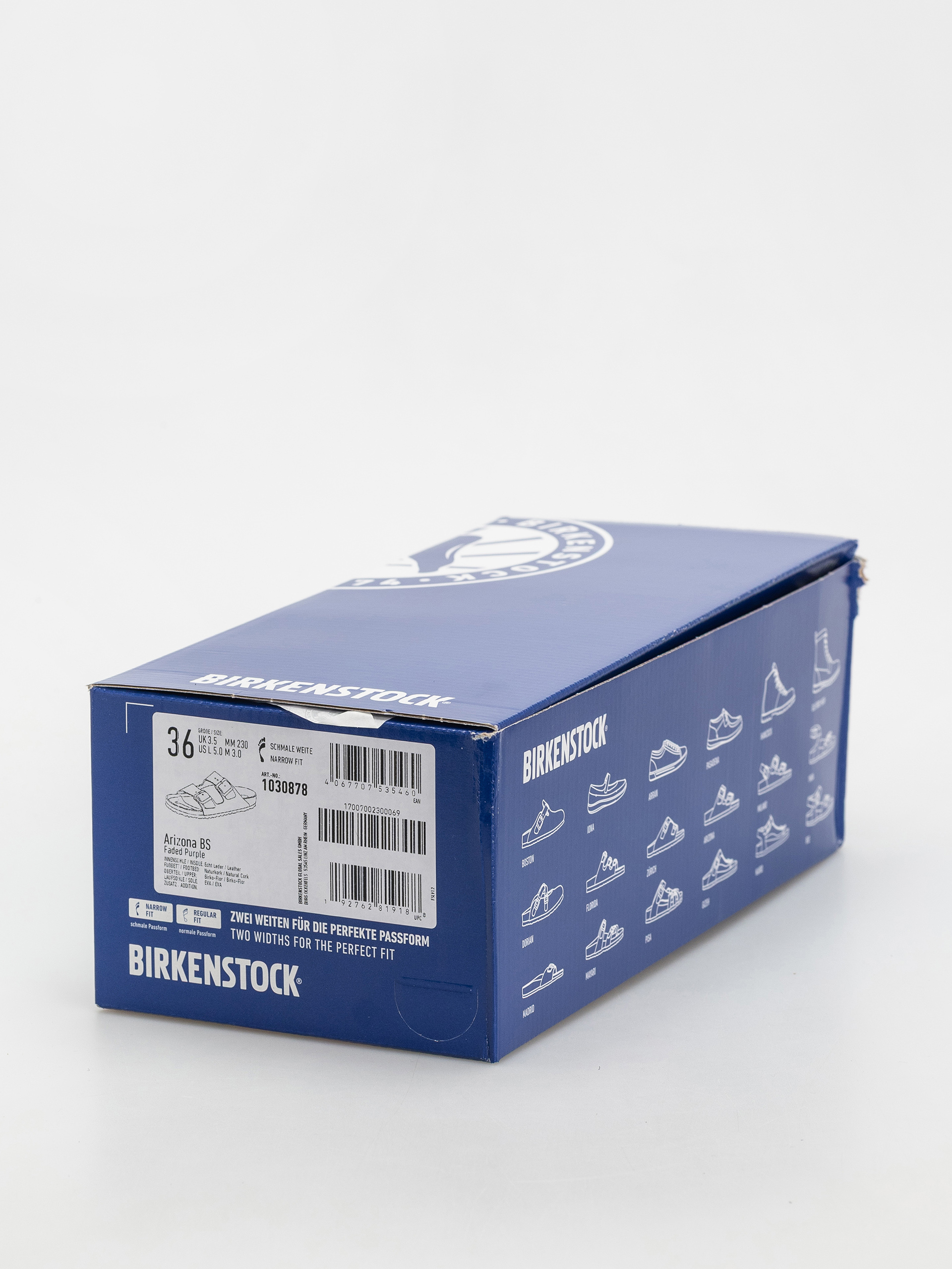 Šľapky Birkenstock Arizona Briko Flor Narrow Wmn (faded purple)