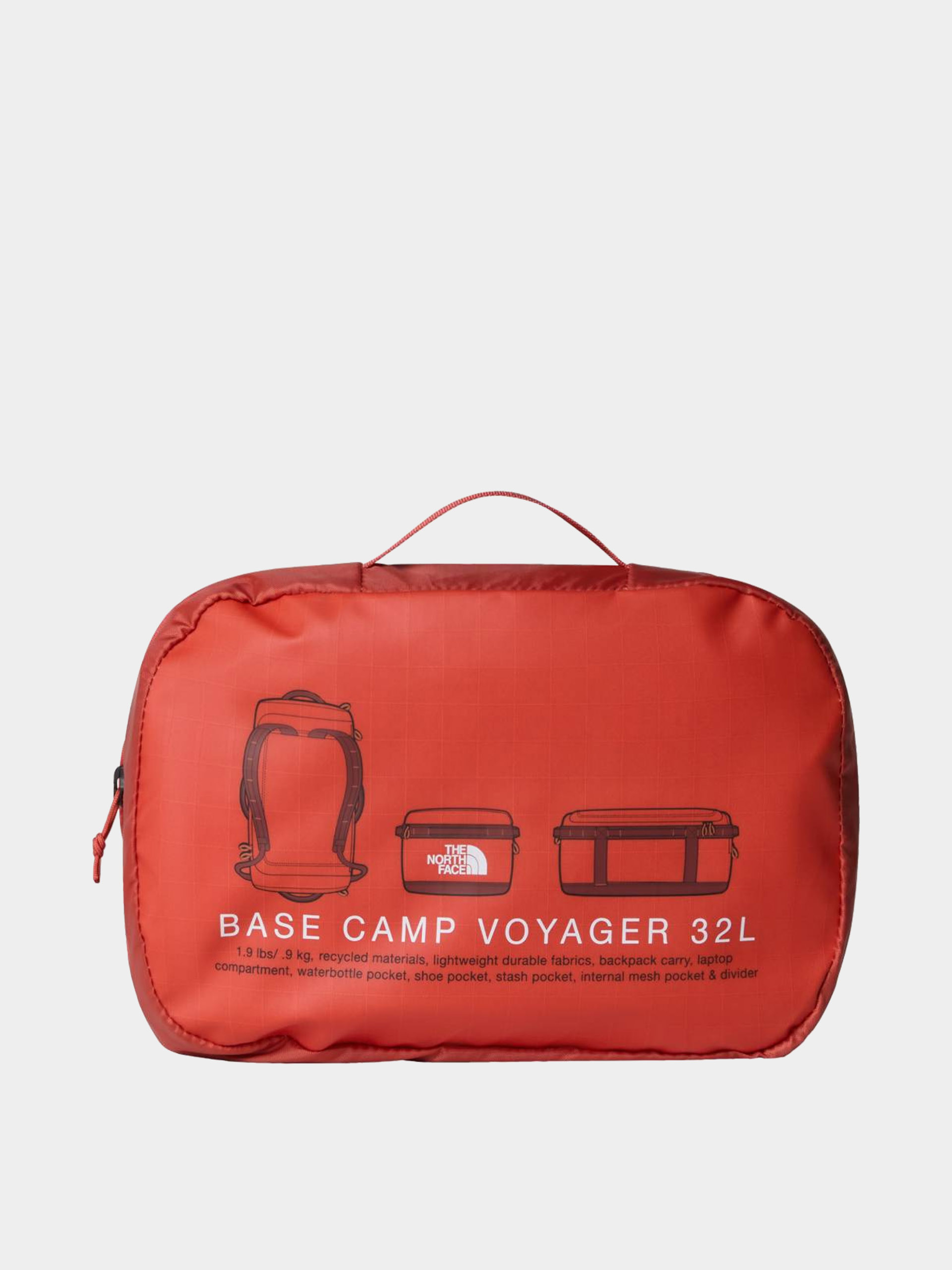 Taška The North Face Base Camp Voyager Duffel 32L (mars dust/sumac)