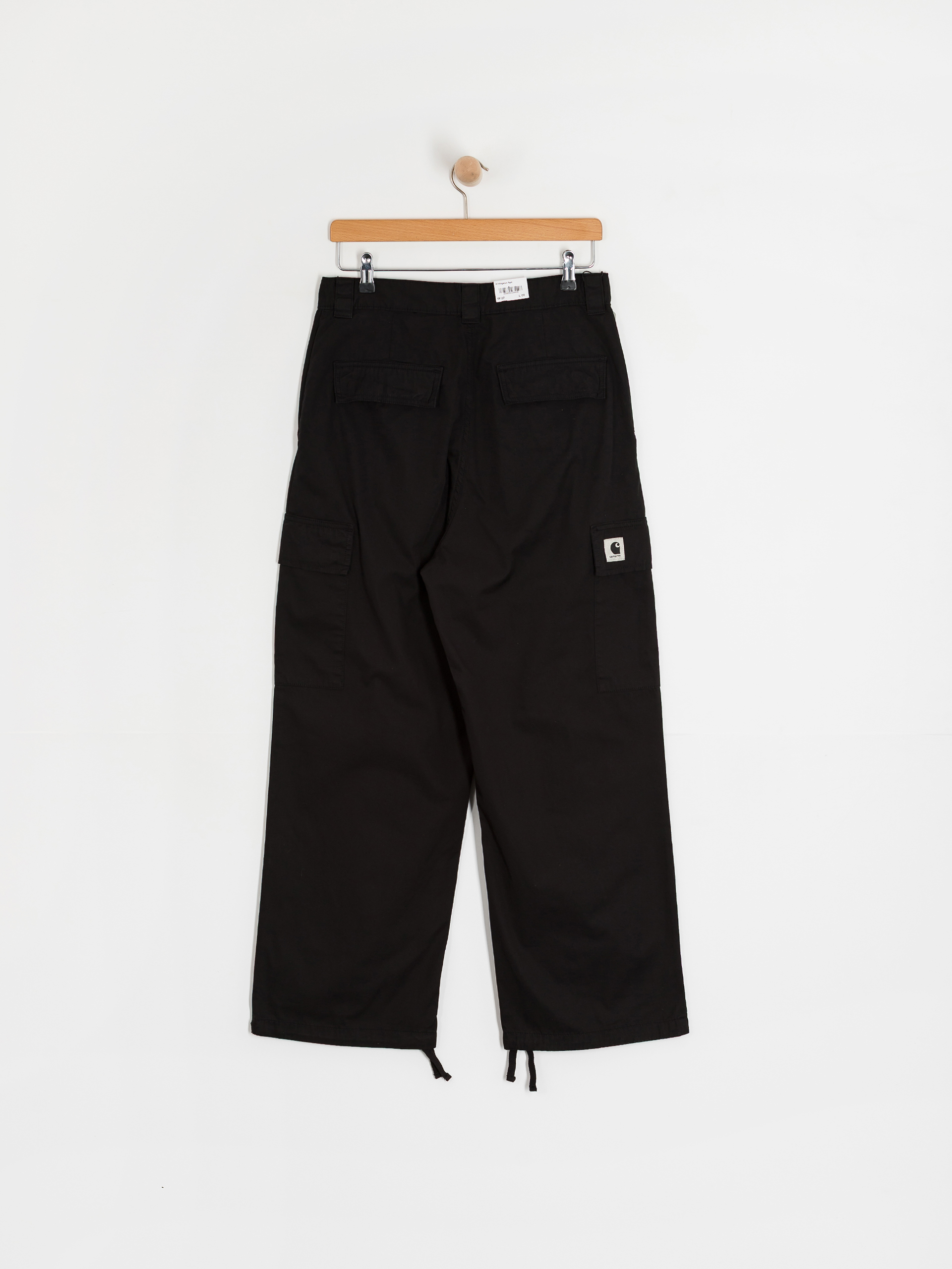 Nohavice Carhartt WIP Kingston Wmn (black/garment dyed)