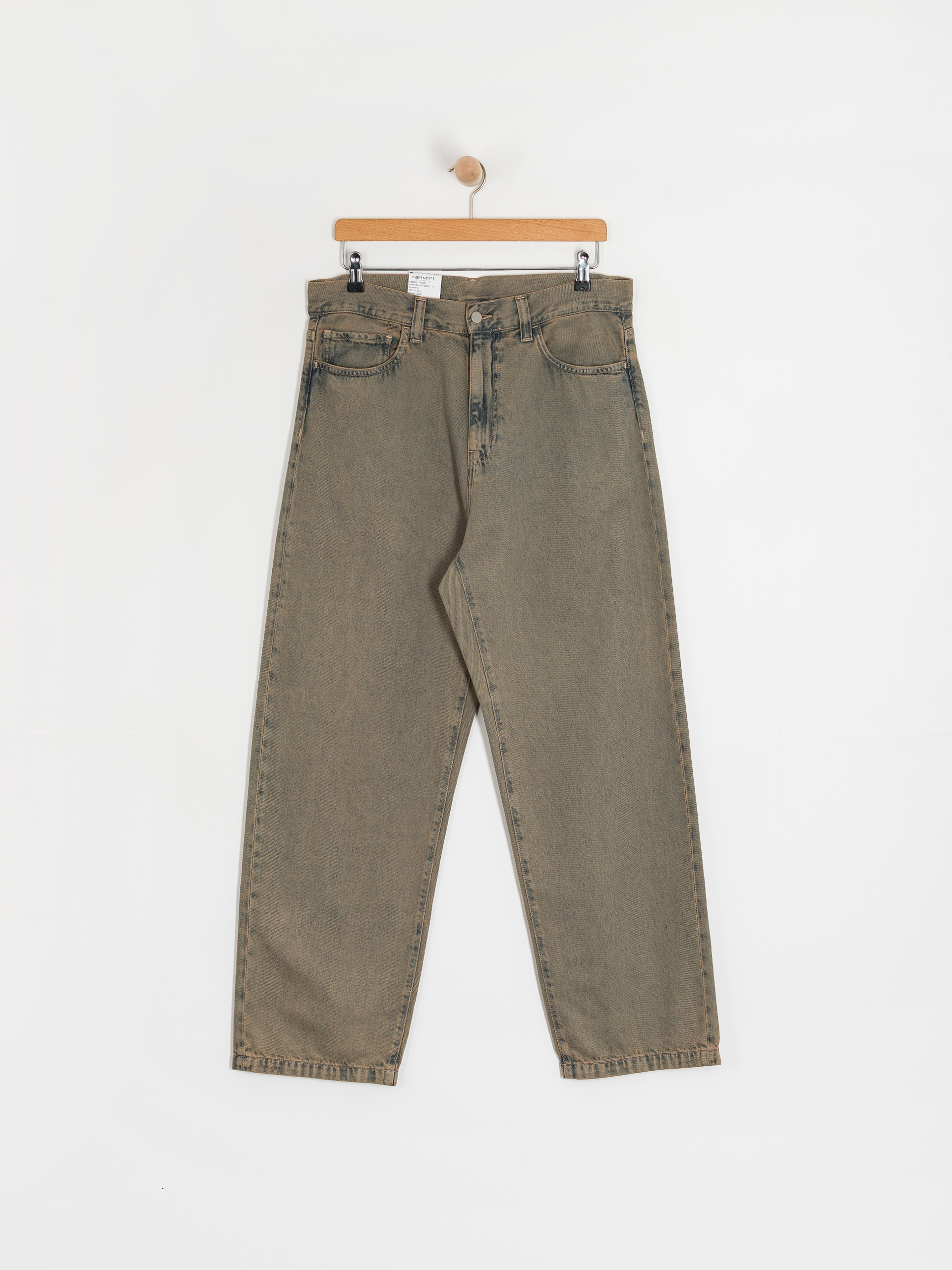 Nohavice Carhartt WIP Landon (blue/leather/garment dyed)