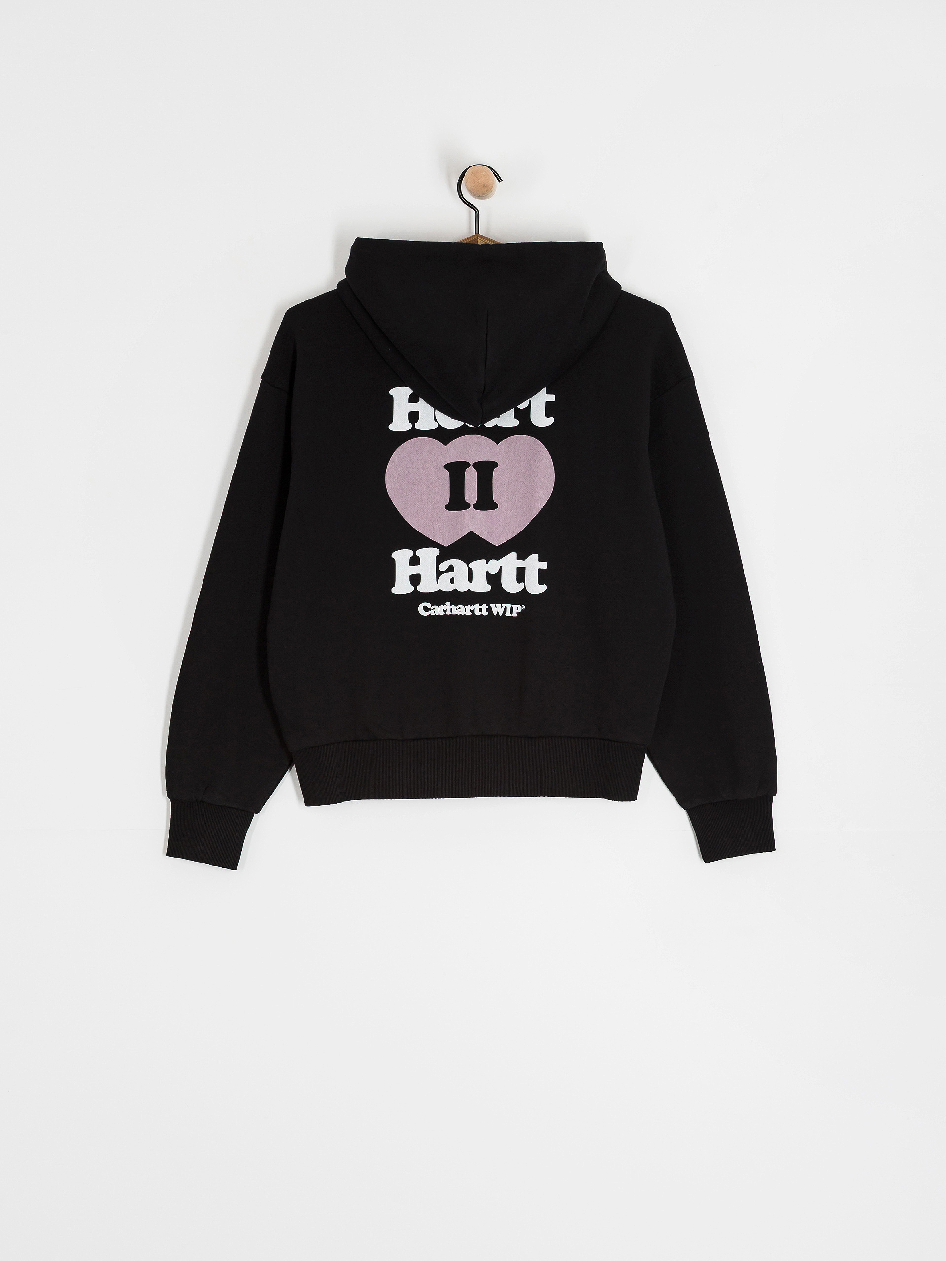 Mikina s kapucňou Carhartt WIP Heart II Hartt ZHD Wmn (black)
