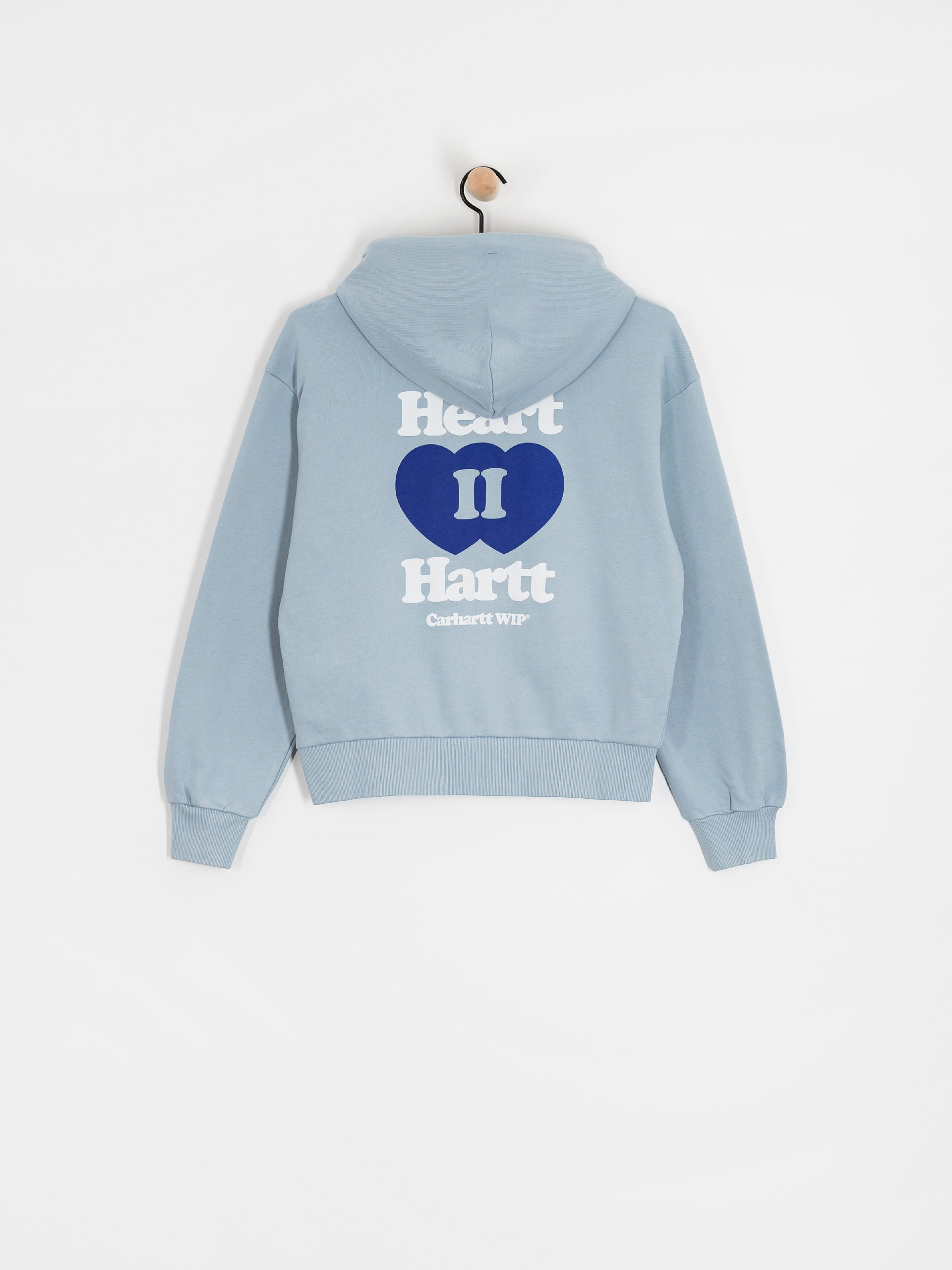 Mikina s kapucňou Carhartt WIP Heart II Hartt ZHD Wmn (blue fog)
