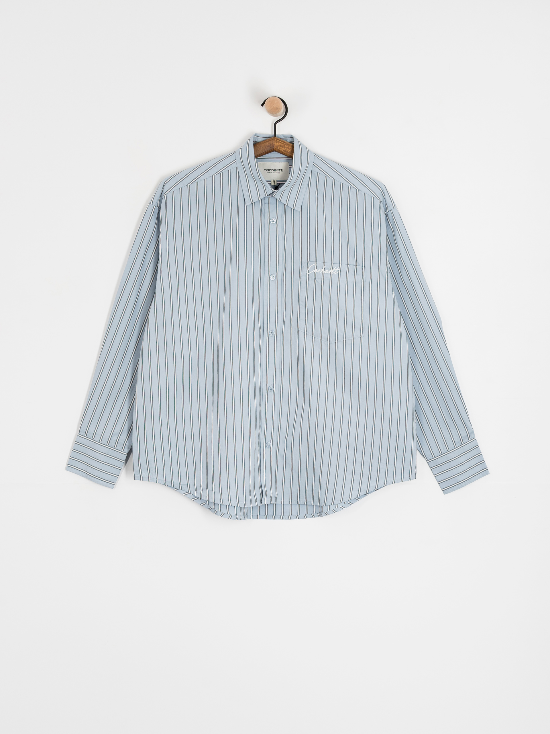 Košeľa Carhartt WIP Grimsby Wmn (grimsby stripe/blue fog)